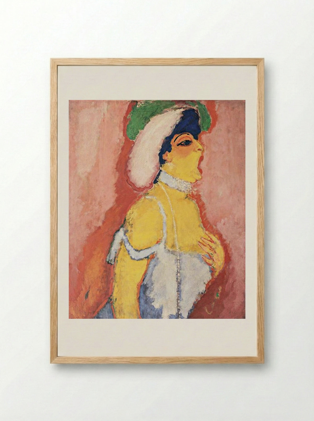 Modjesko, Soprano Singer - Kees van Dongen - Framed Print Wood