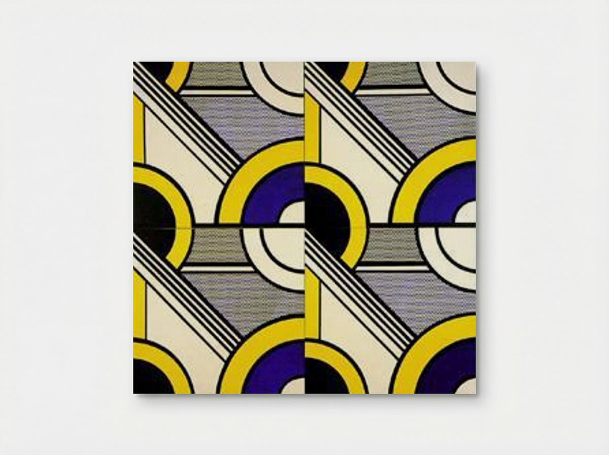 Modular Painting with Four Panels, #1 - Roy Lichtenstein - Poster