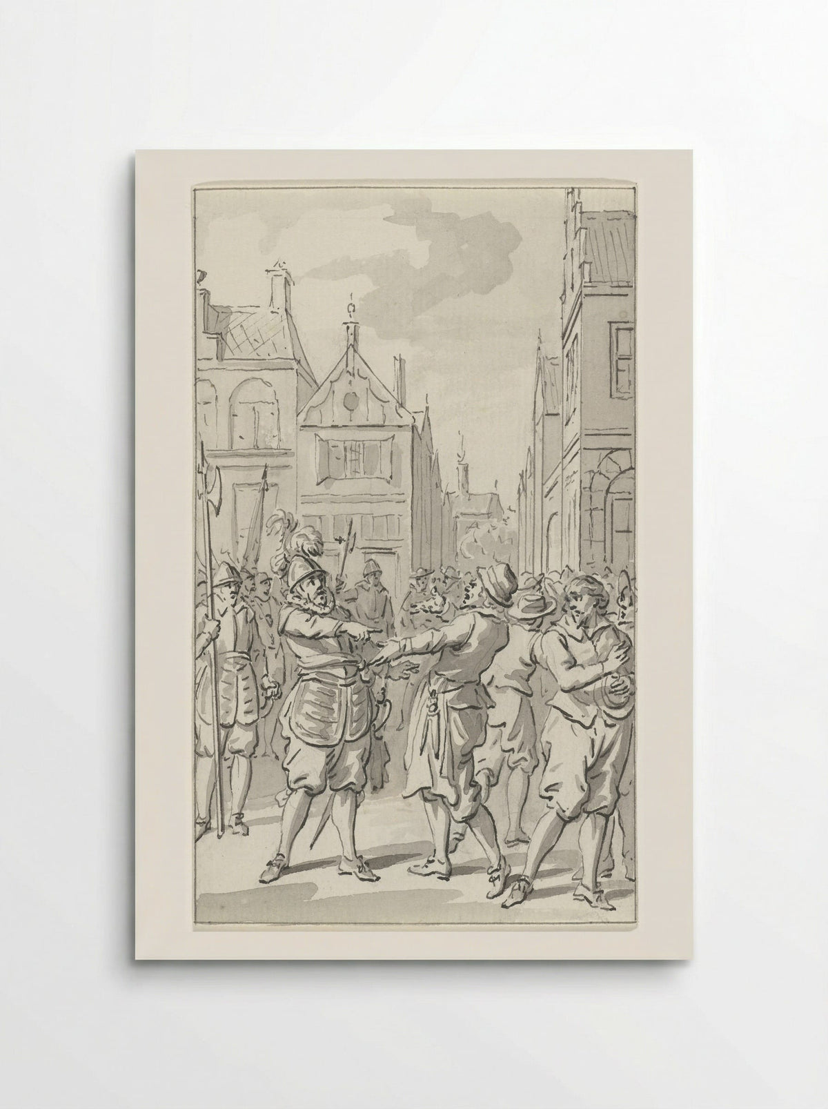 Moedig antwoord van hopman Johan van den Kornput, de verdediger van Steenwijk, 1580 - Jacobus Buys - Poster