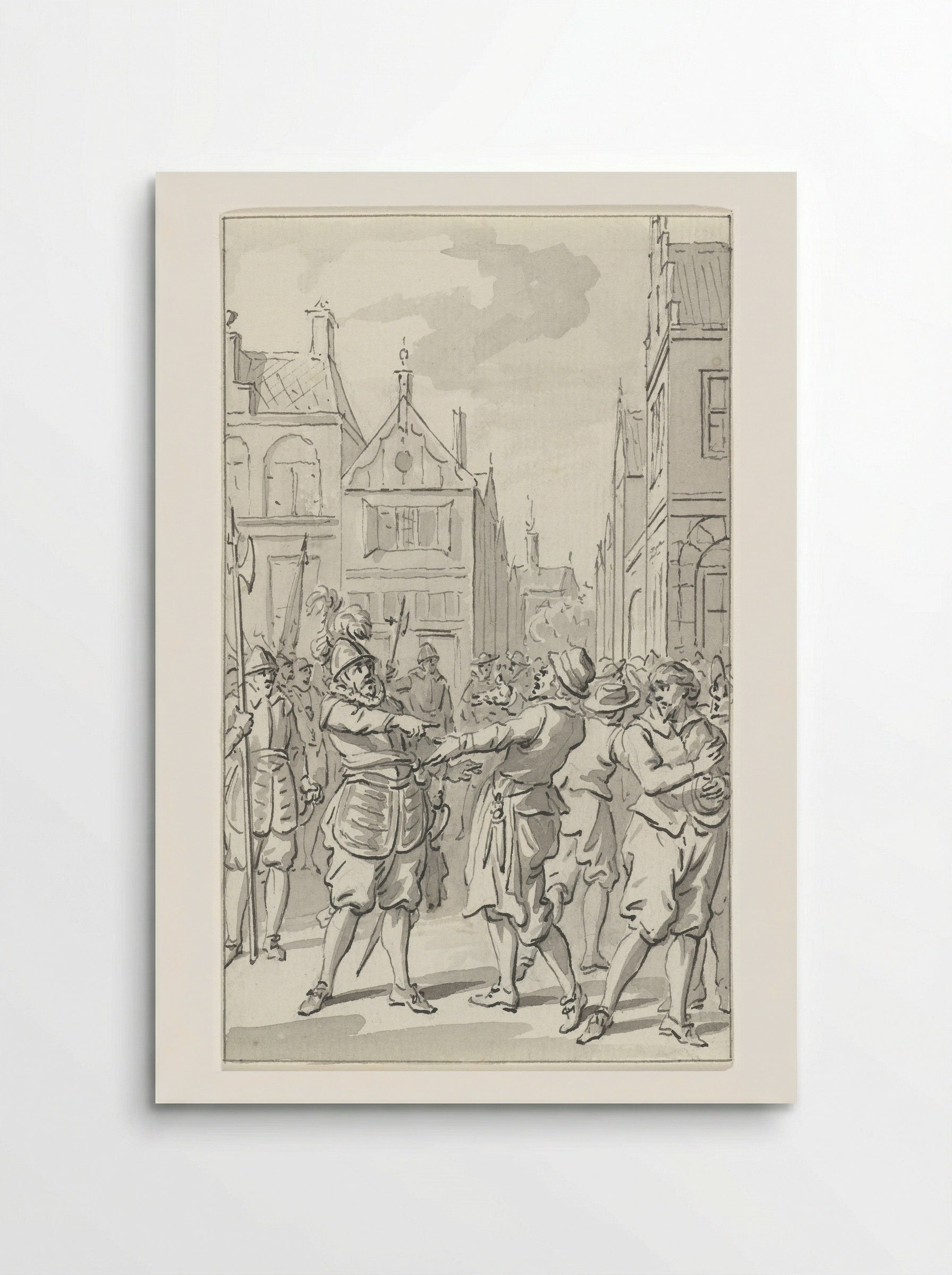 Moedig antwoord van hopman Johan van den Kornput, de verdediger van Steenwijk, 1580 - Jacobus Buys - Poster