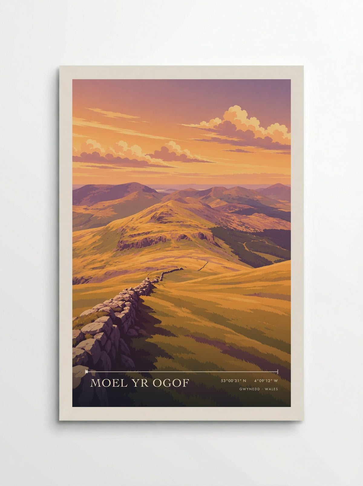 Moel yr Ogof, Gwynedd | Travel Poster - Poster