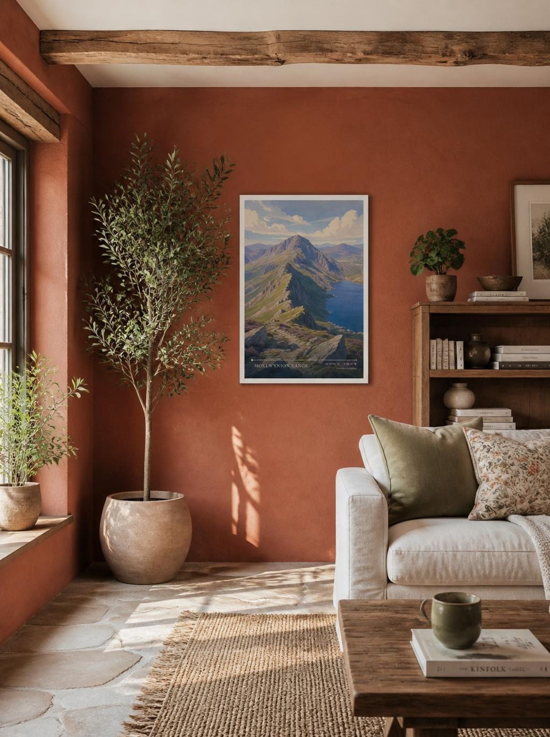 Moelwynion Range United Kingdom Travel Poster - Lifestyle