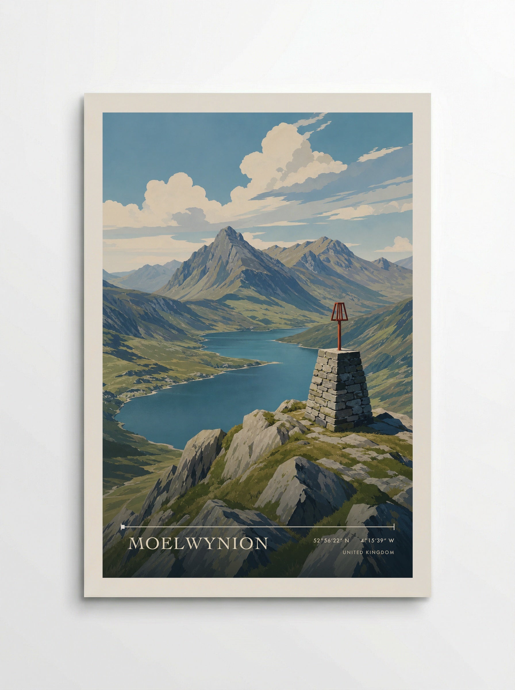 Moelwynion United Kingdom Travel Poster - Poster