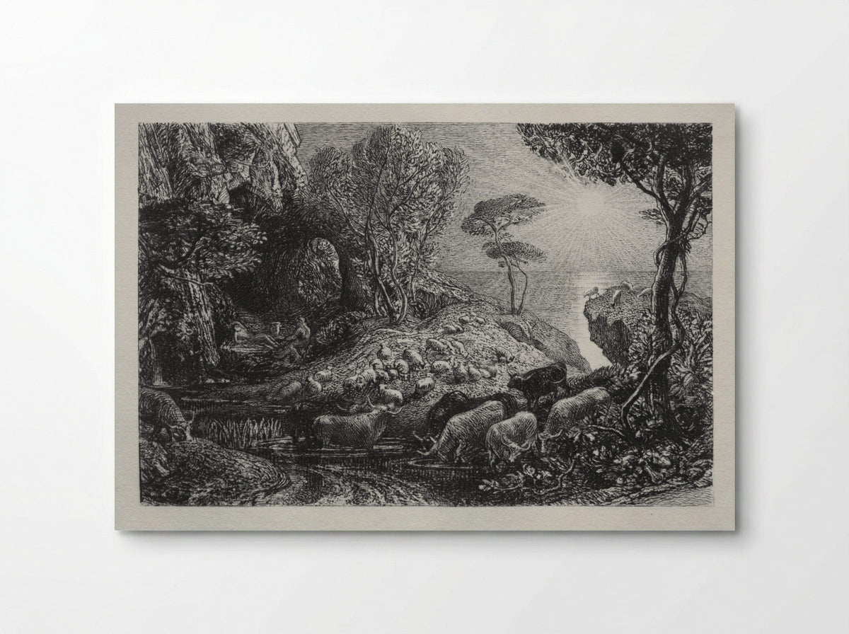 Moeris and Galatea - Samuel Palmer - Poster