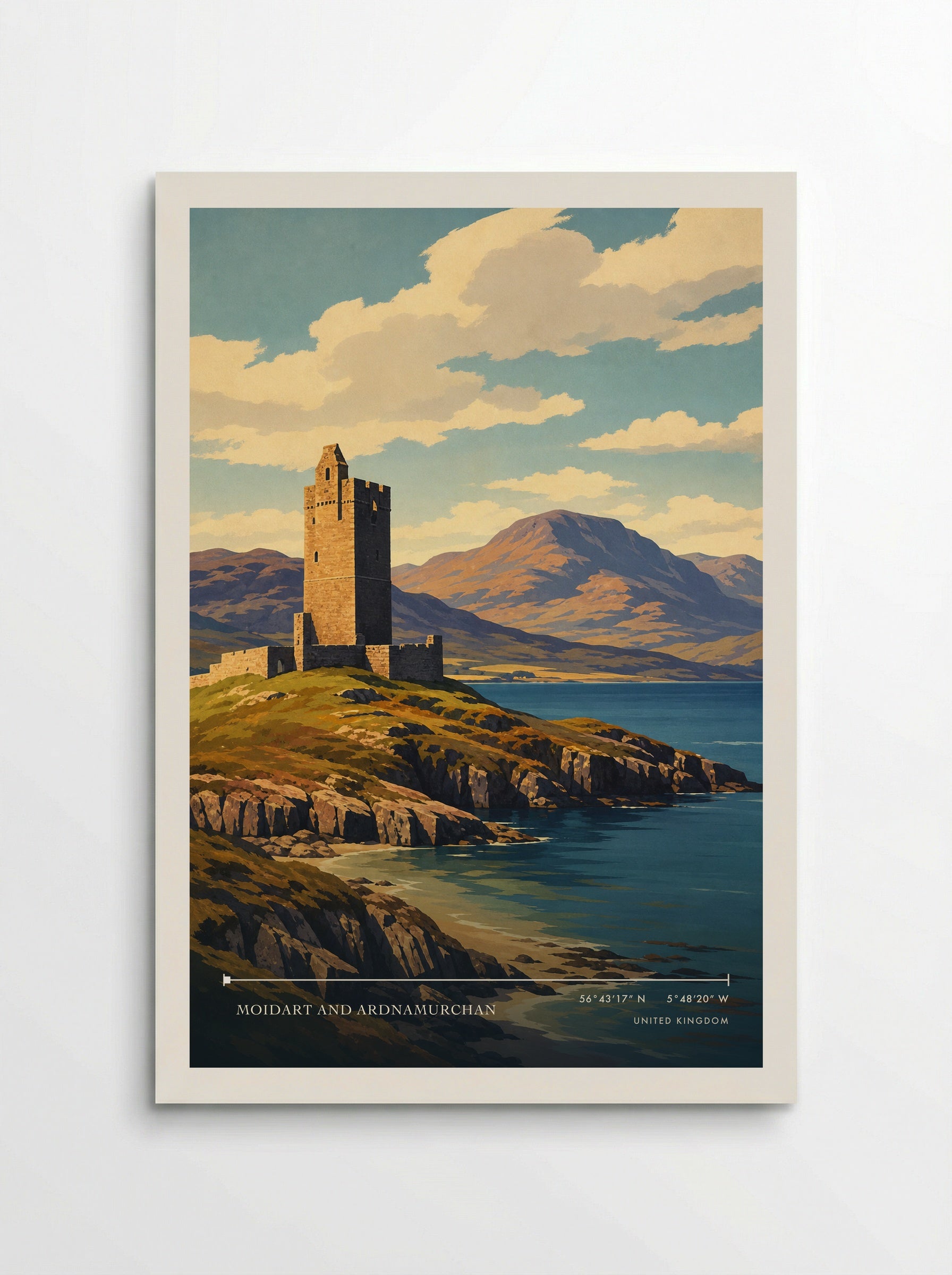 Moidart and Ardnamurchan United Kingdom Travel Poster - Poster