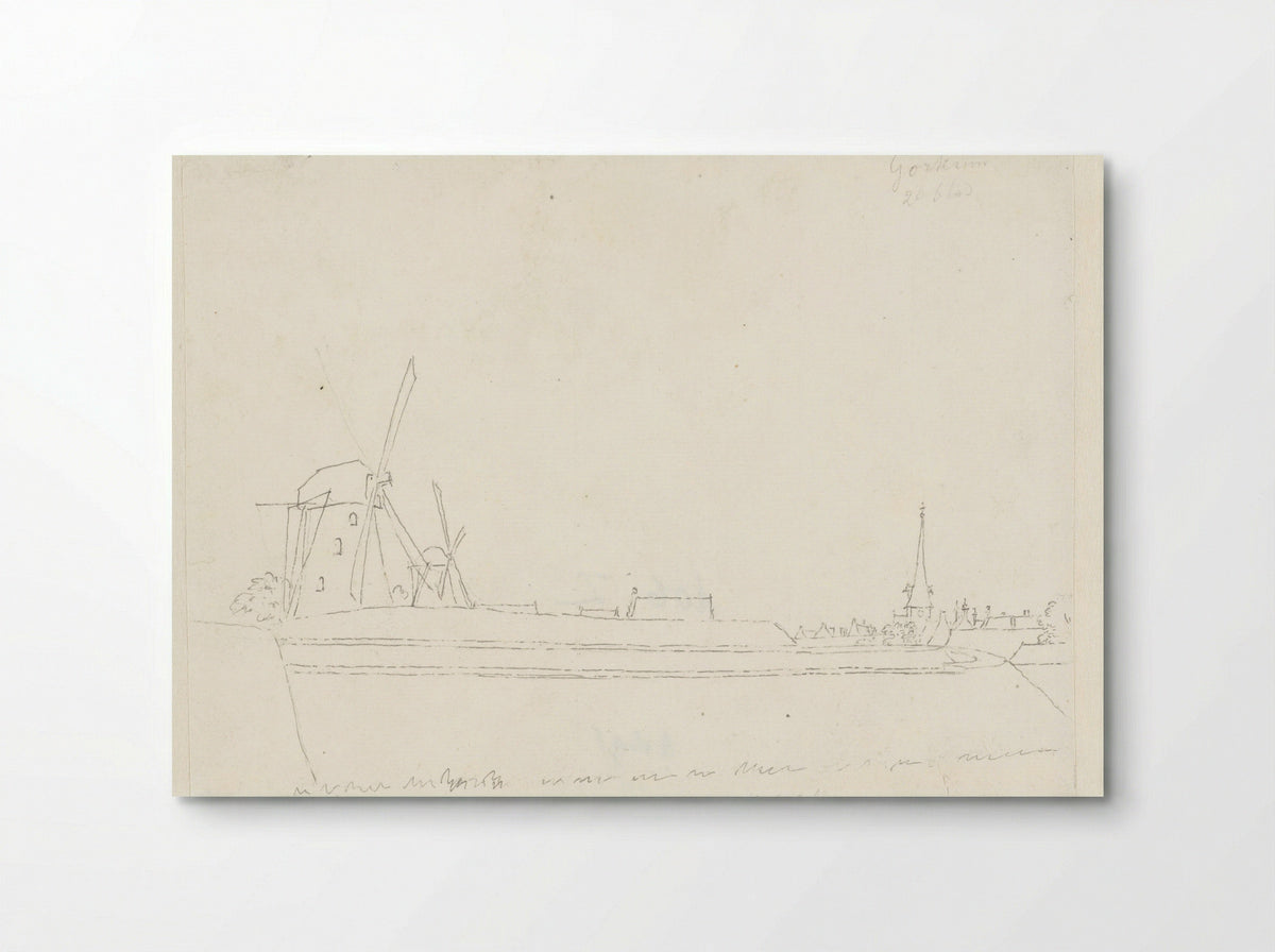 Molens op de stadswallen van Gorinchem - Cornelis Pronk - Poster