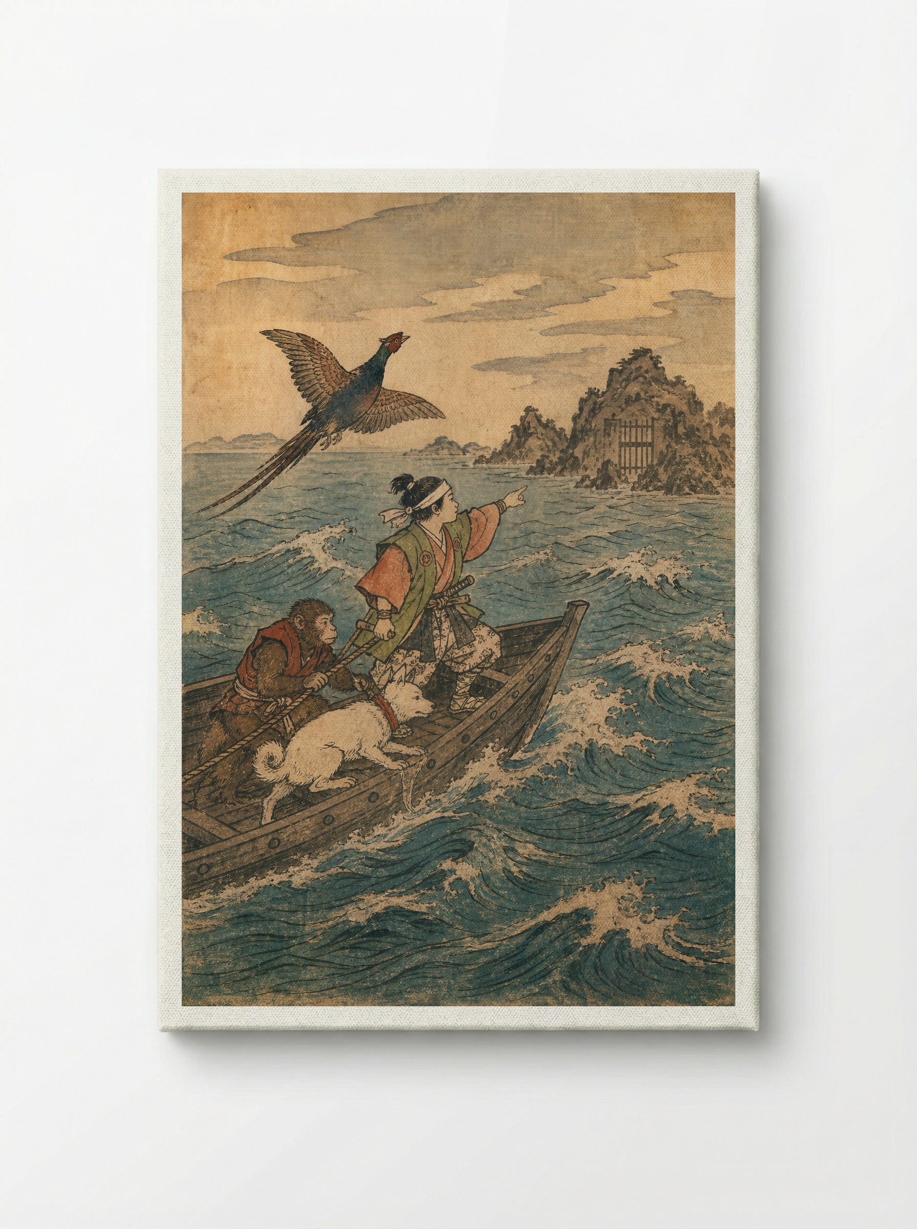 Momotaro and Oni Island: Across to Onigashima - Canvas