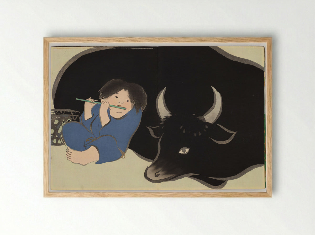 Momoyogusa (Flowers of a Hundred Worlds) - Kamisaka Sekka - Framed Print Wood