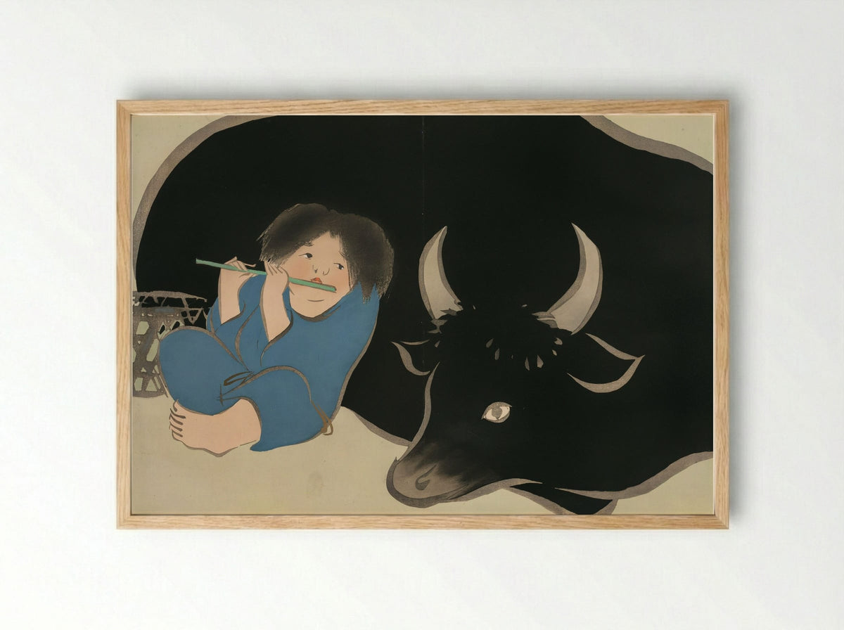 Momoyogusa (Flowers of a Hundred Worlds) - Kamisaka Sekka - Framed Print Wood