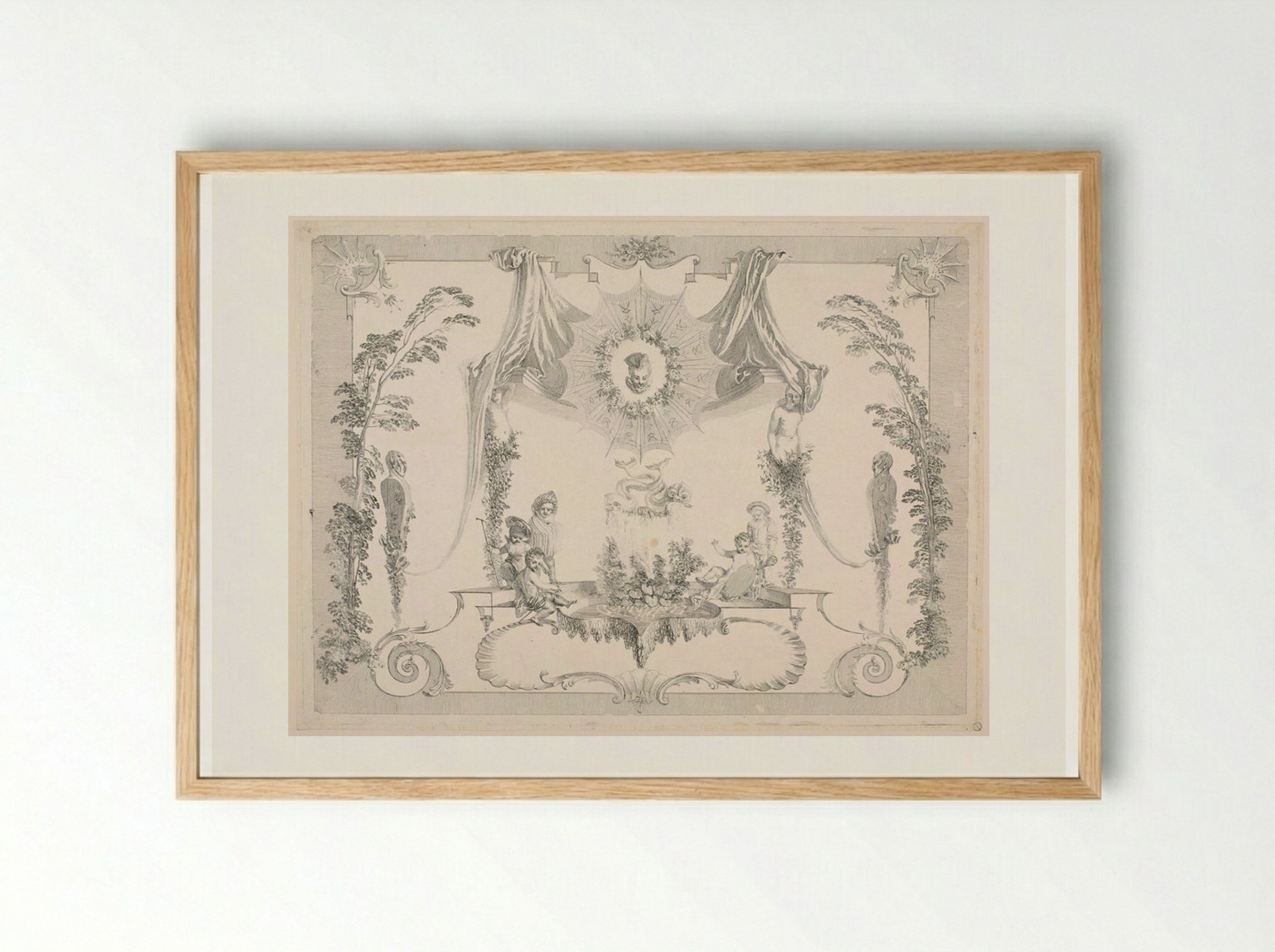 Momus - Jean Moyreau - Framed Print Wood