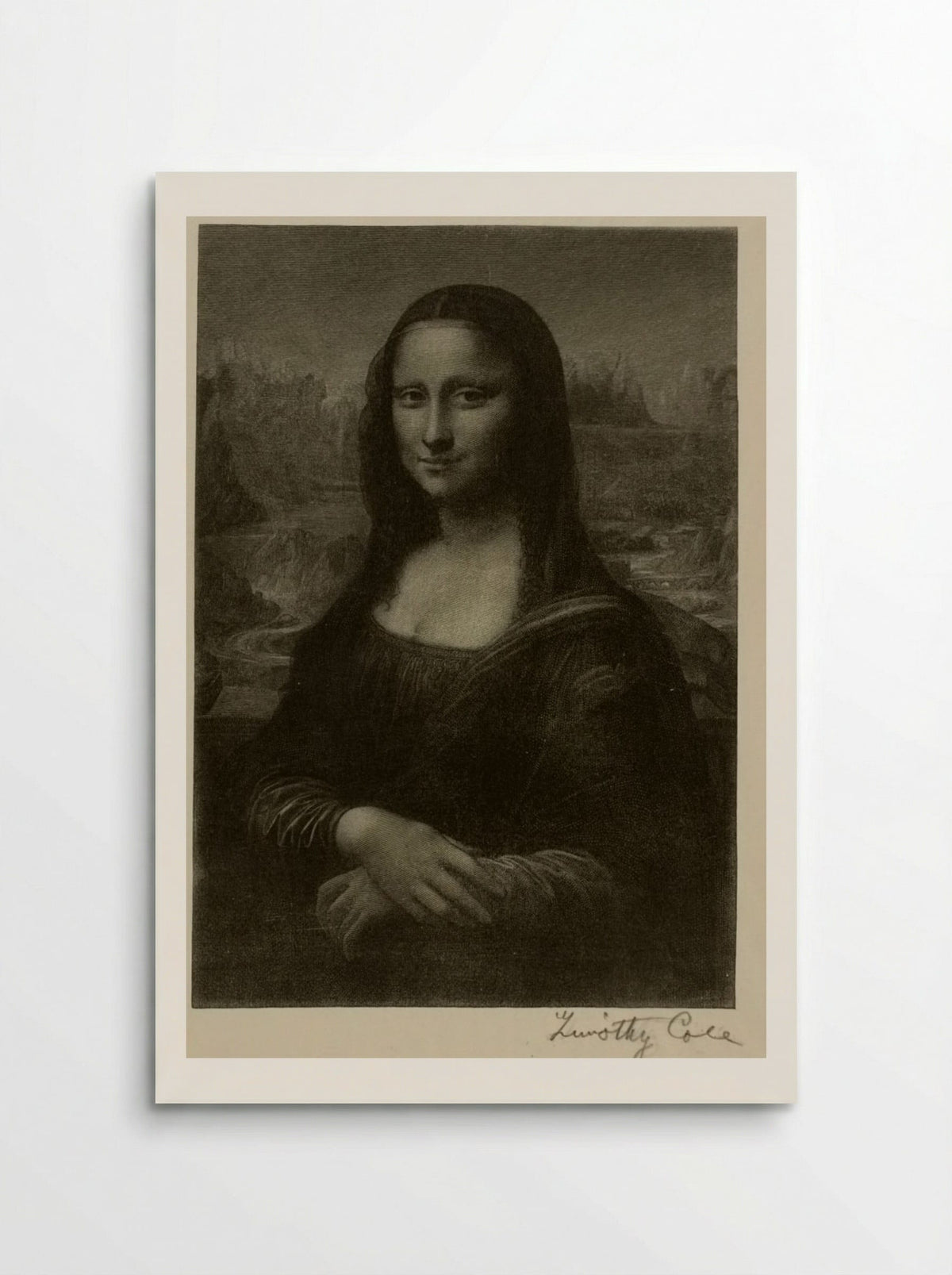 Mona Lisa (After Leonardo da Vinci) - Timothy Cole - Poster