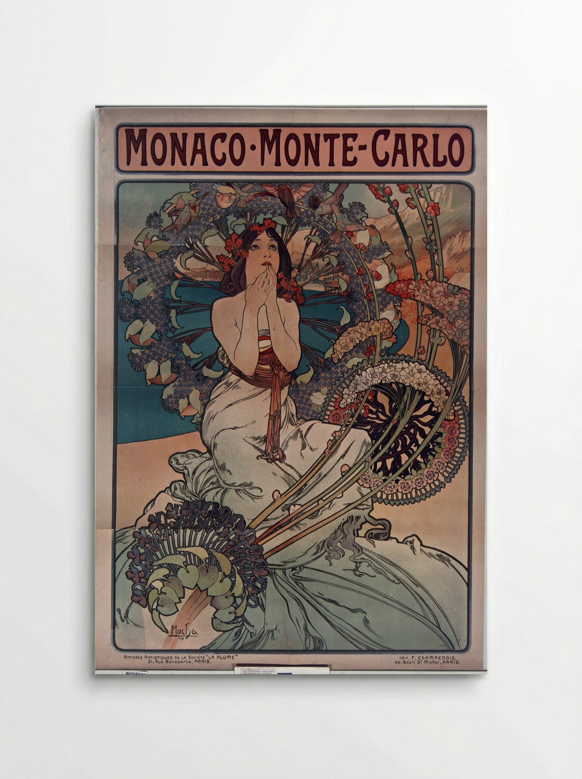 Monaco Monte Carlo - Alphonse Mucha - Poster