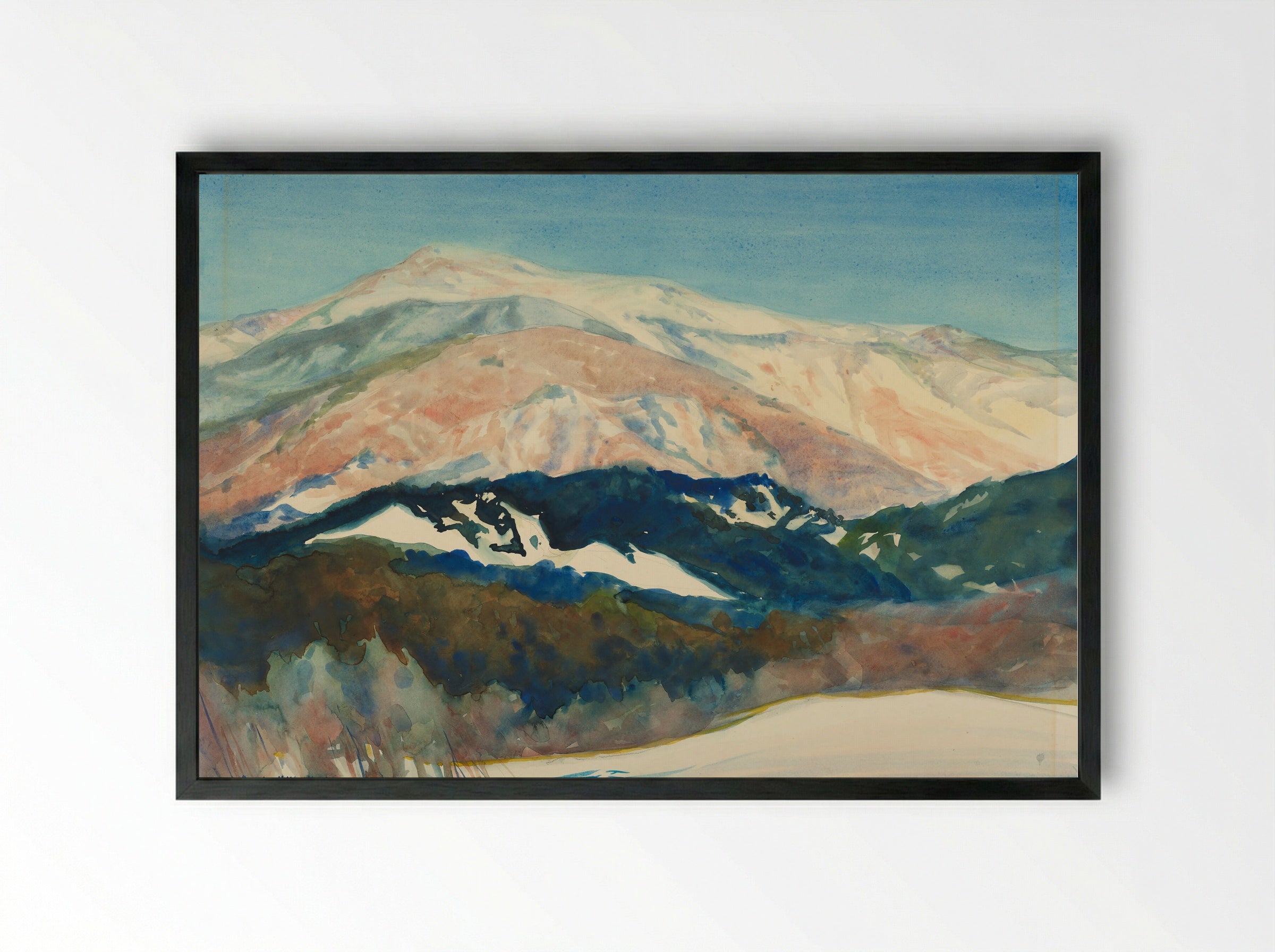 Monadnock - Charles Herbert Woodbury - Framed Print Black