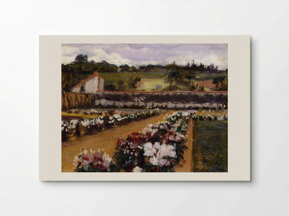 Monet's Formal Garden - Willard Metcalf - Poster