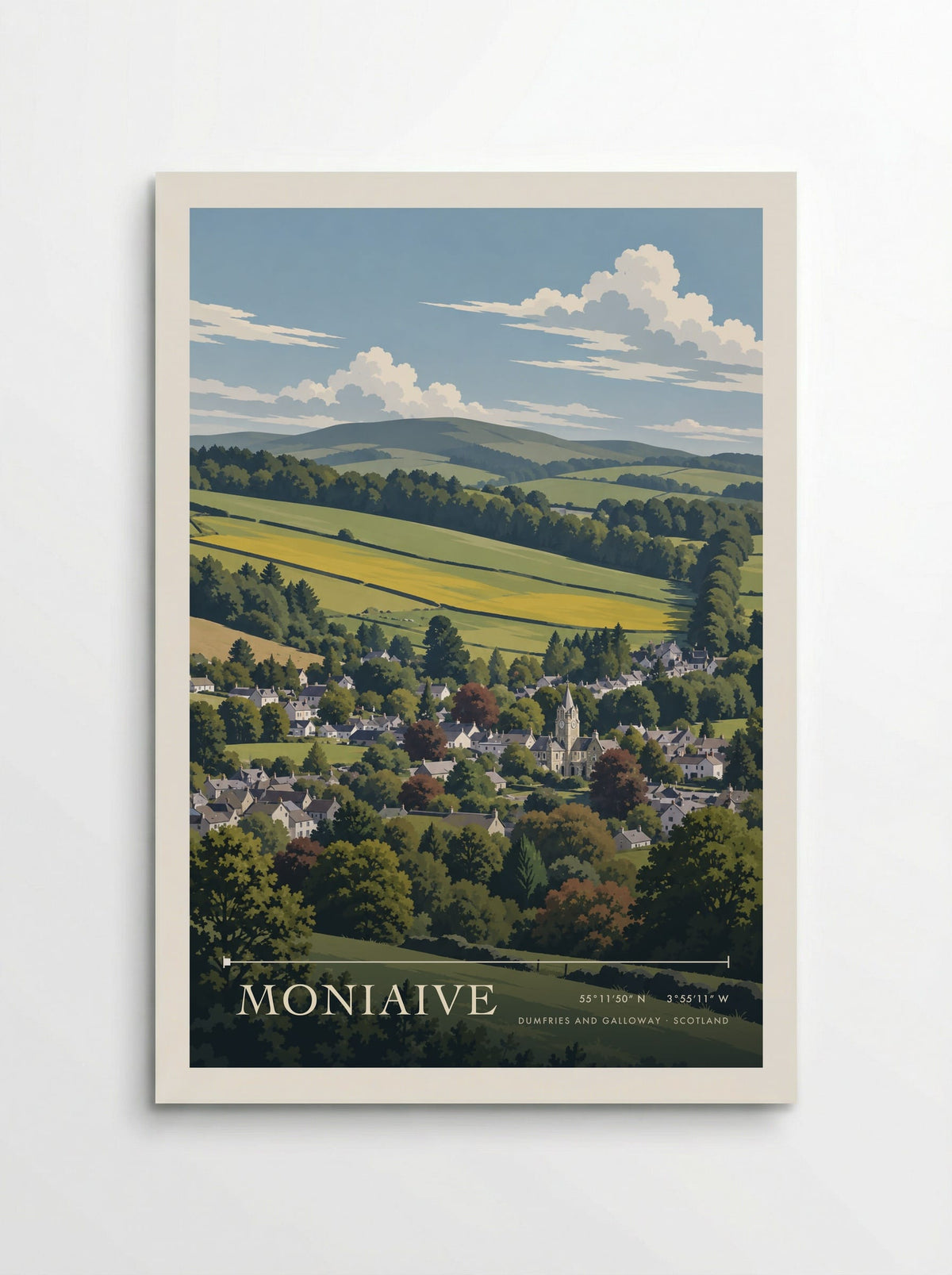 Moniaive, Dumfries and Galloway | Travel Poster - Poster