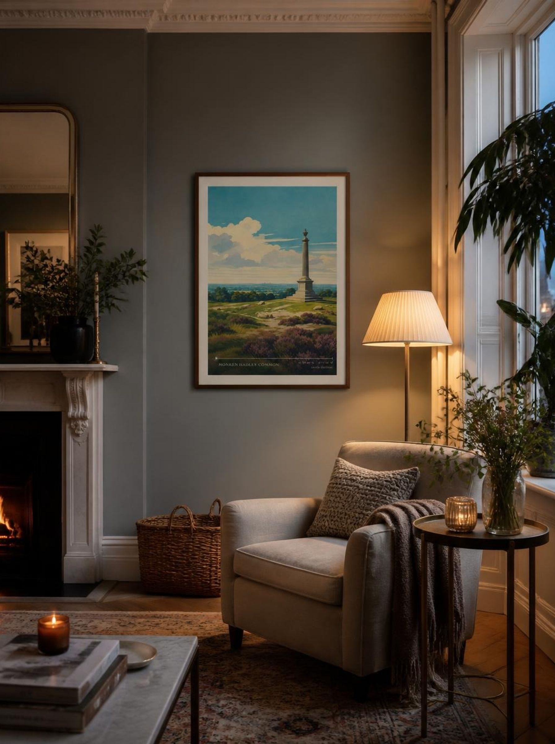 Monken Hadley Common United Kingdom Travel Poster - Lifestyle