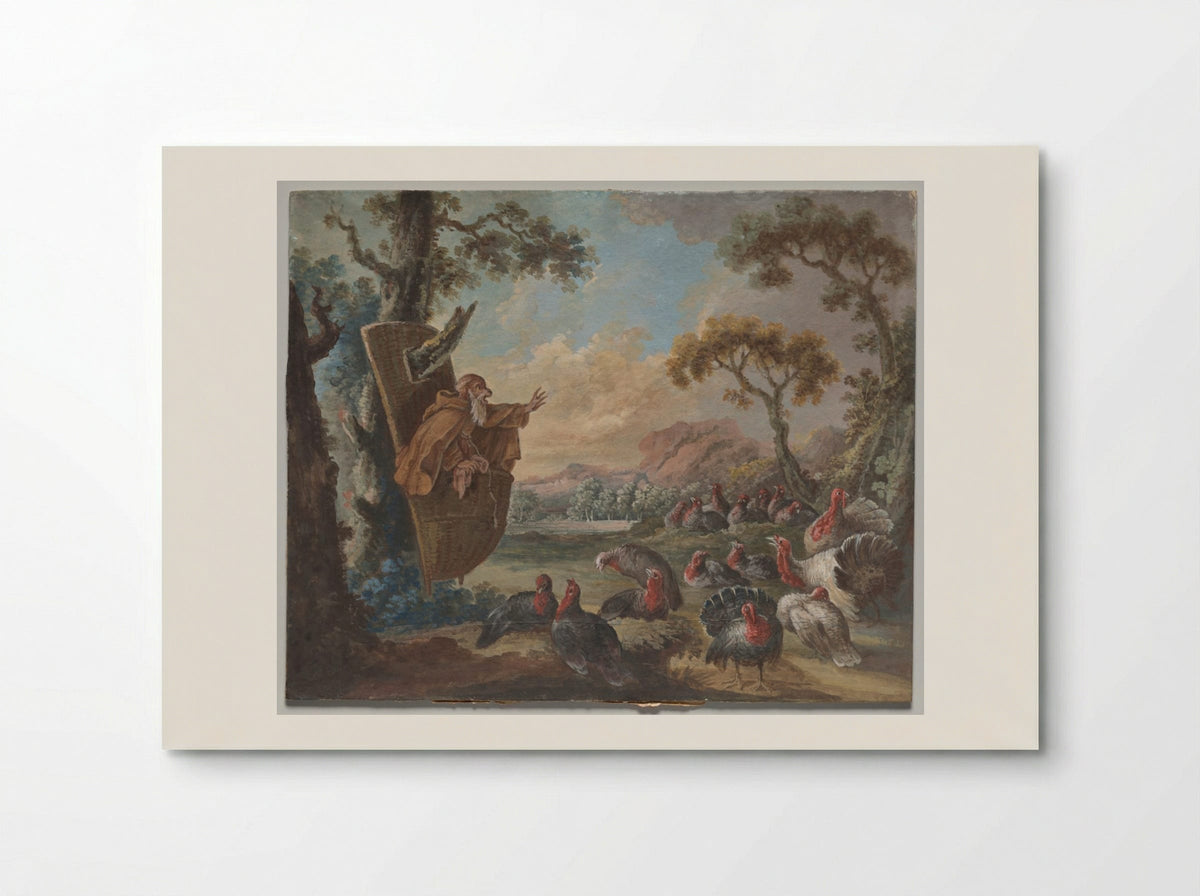 Monkey Preaching to Turkeys - Christophe Huet - Poster