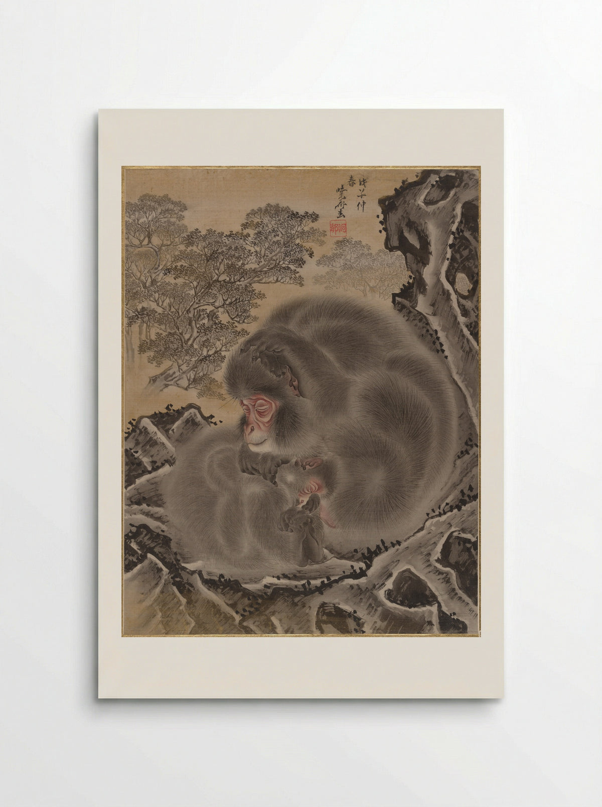 Monkeys - Kawanabe Kyōsai - Poster