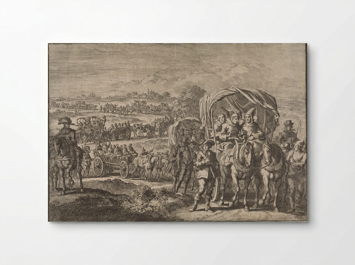 Monniken uit Noord-Brabant vluchten naar Antwerpen, 1637 - Johann David Zunner - Poster