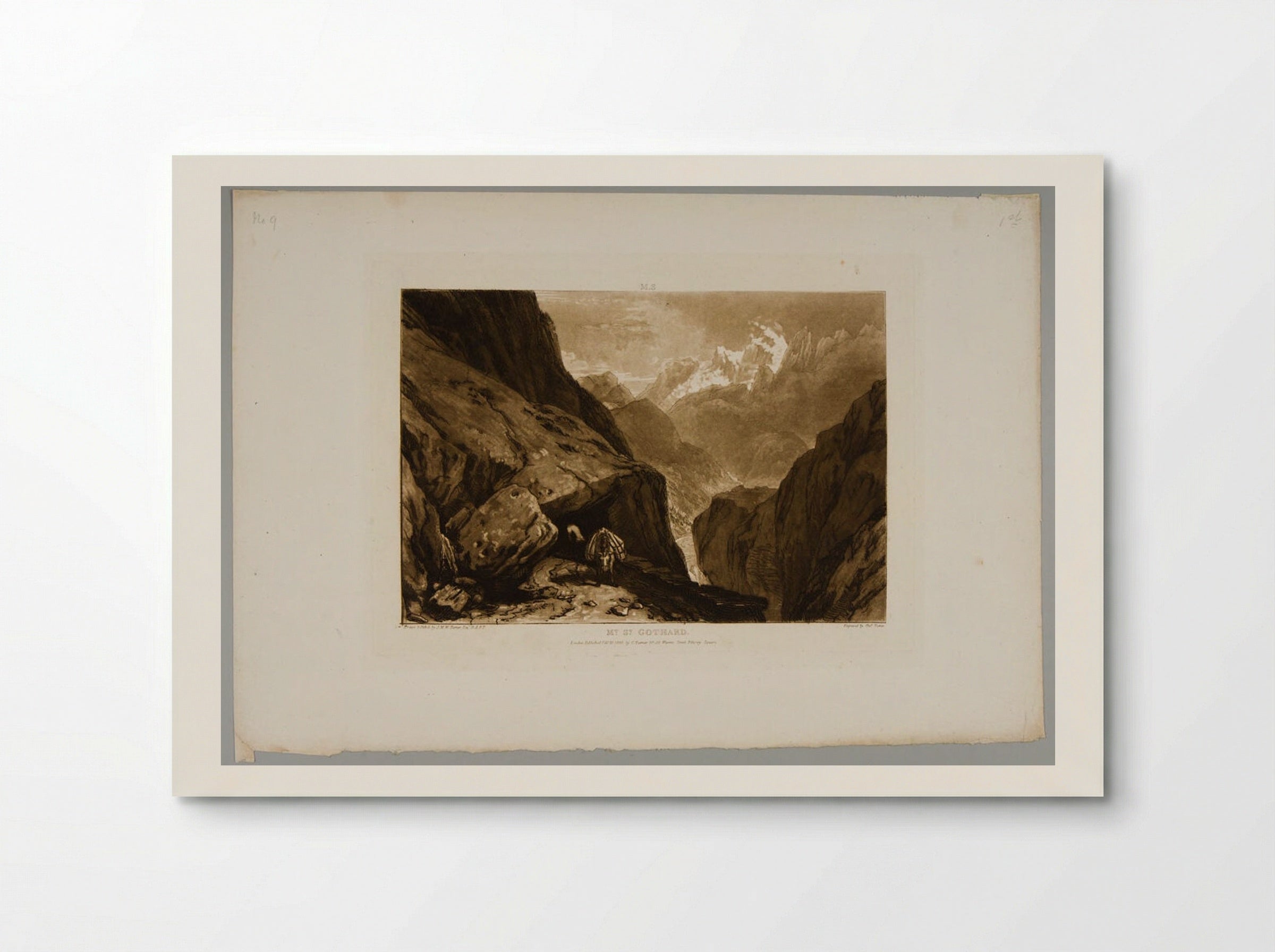 Mont Saint Gothard - Charles Turner - Poster