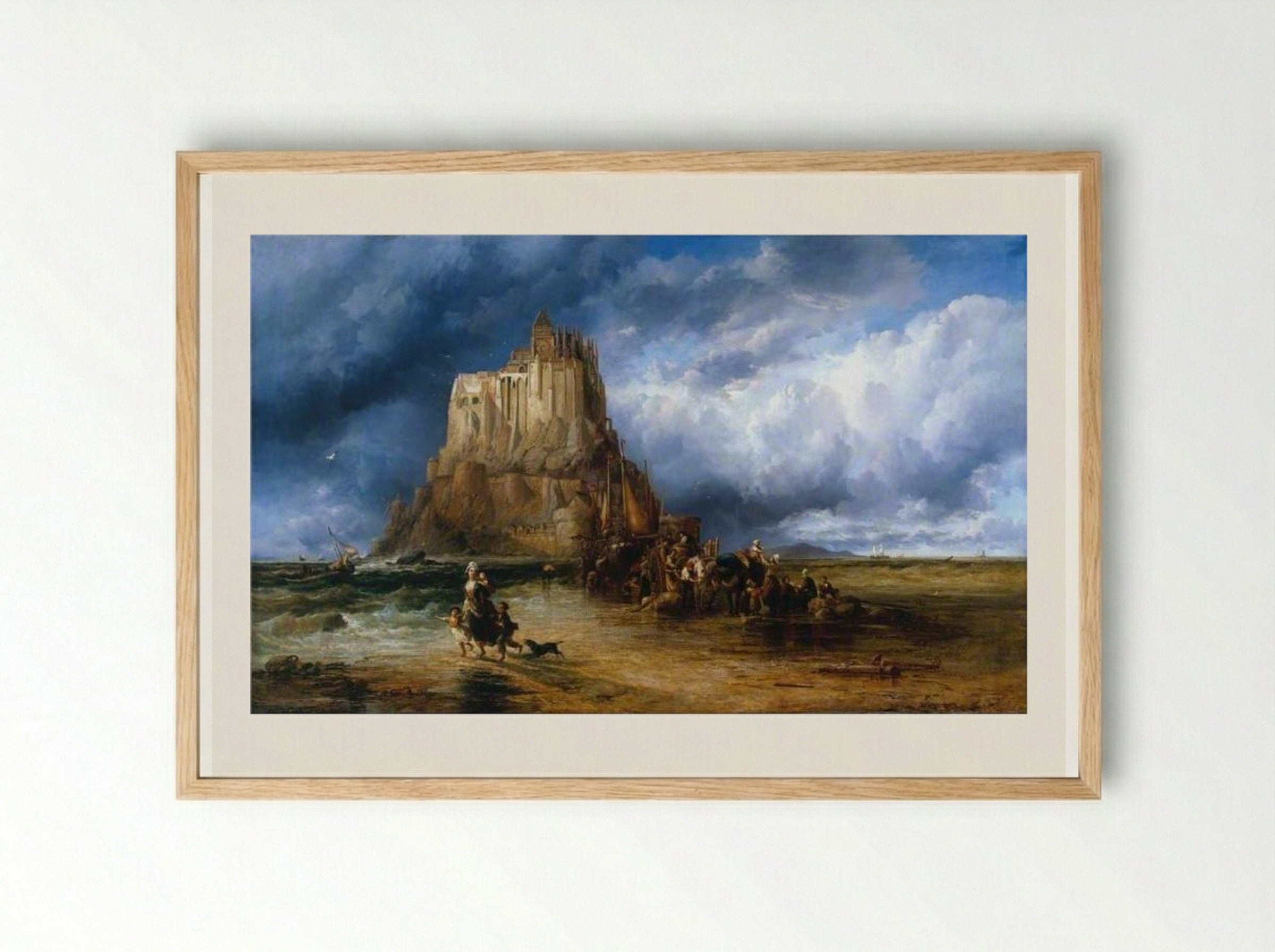 Mont St Michel, Normandy - James Webb - Framed Print Wood