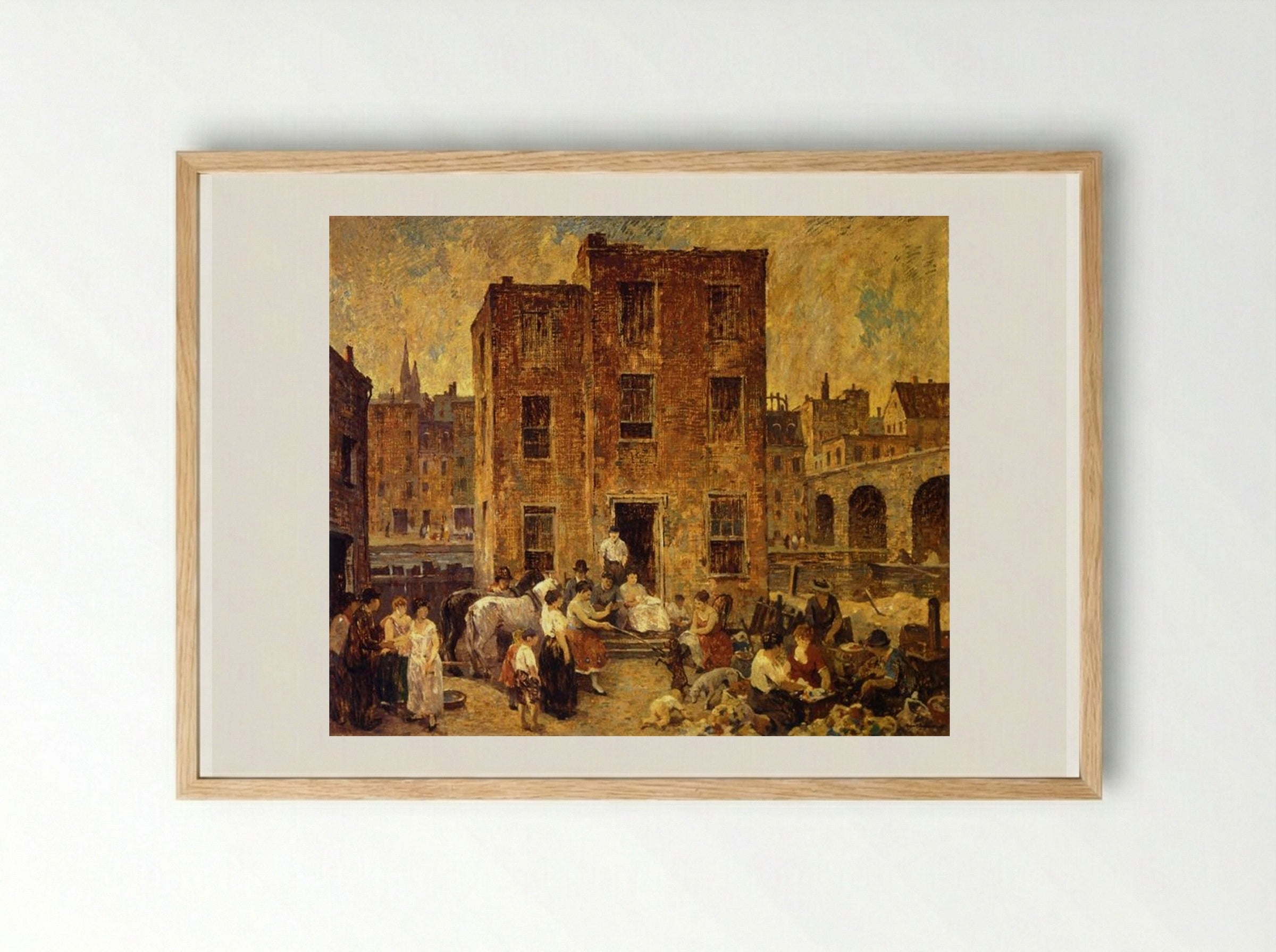 Montebanks and Thieves - Robert Spencer - Framed Print Wood