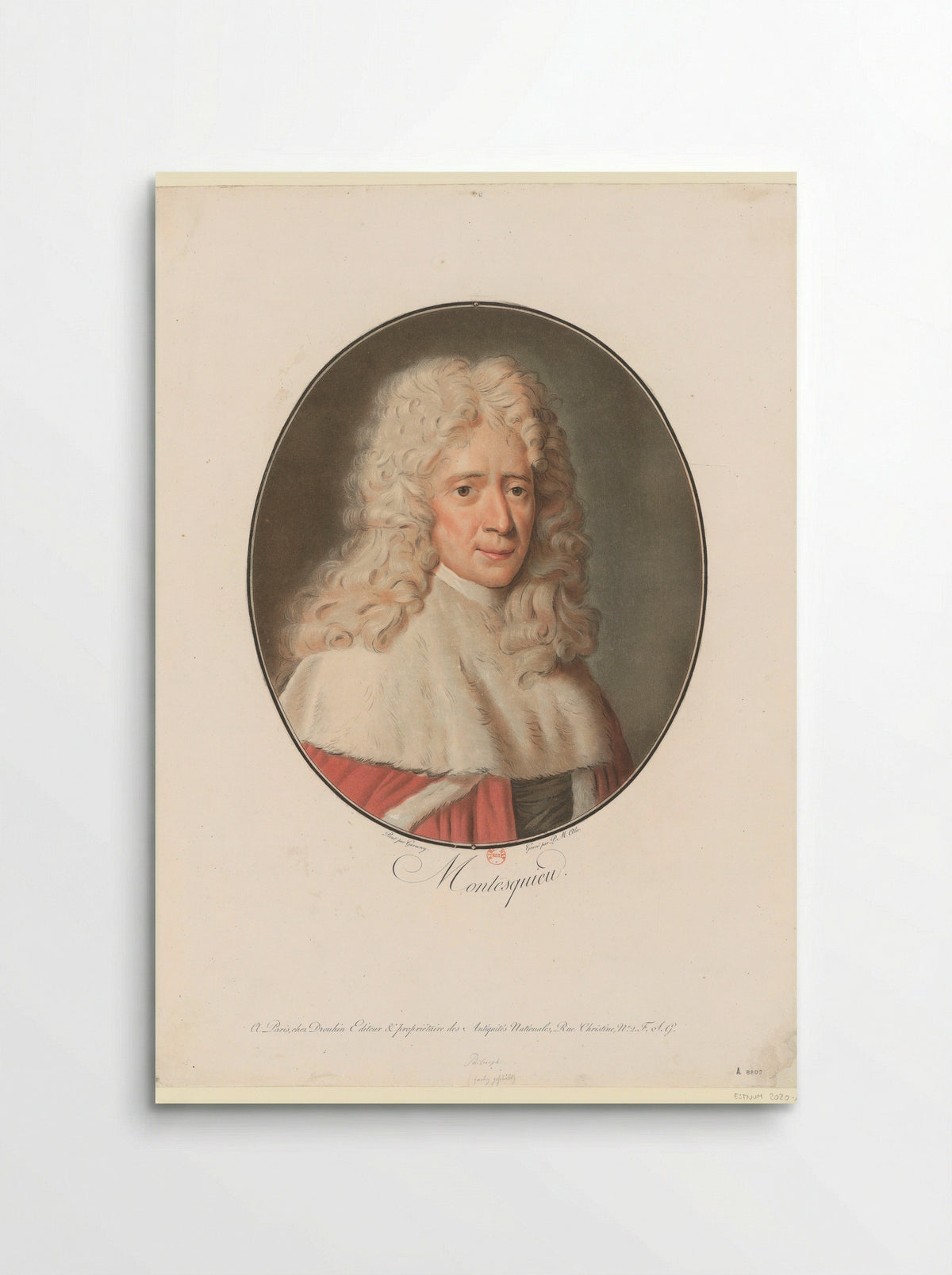 Montesquieu - Pierre Michel Alix - Poster