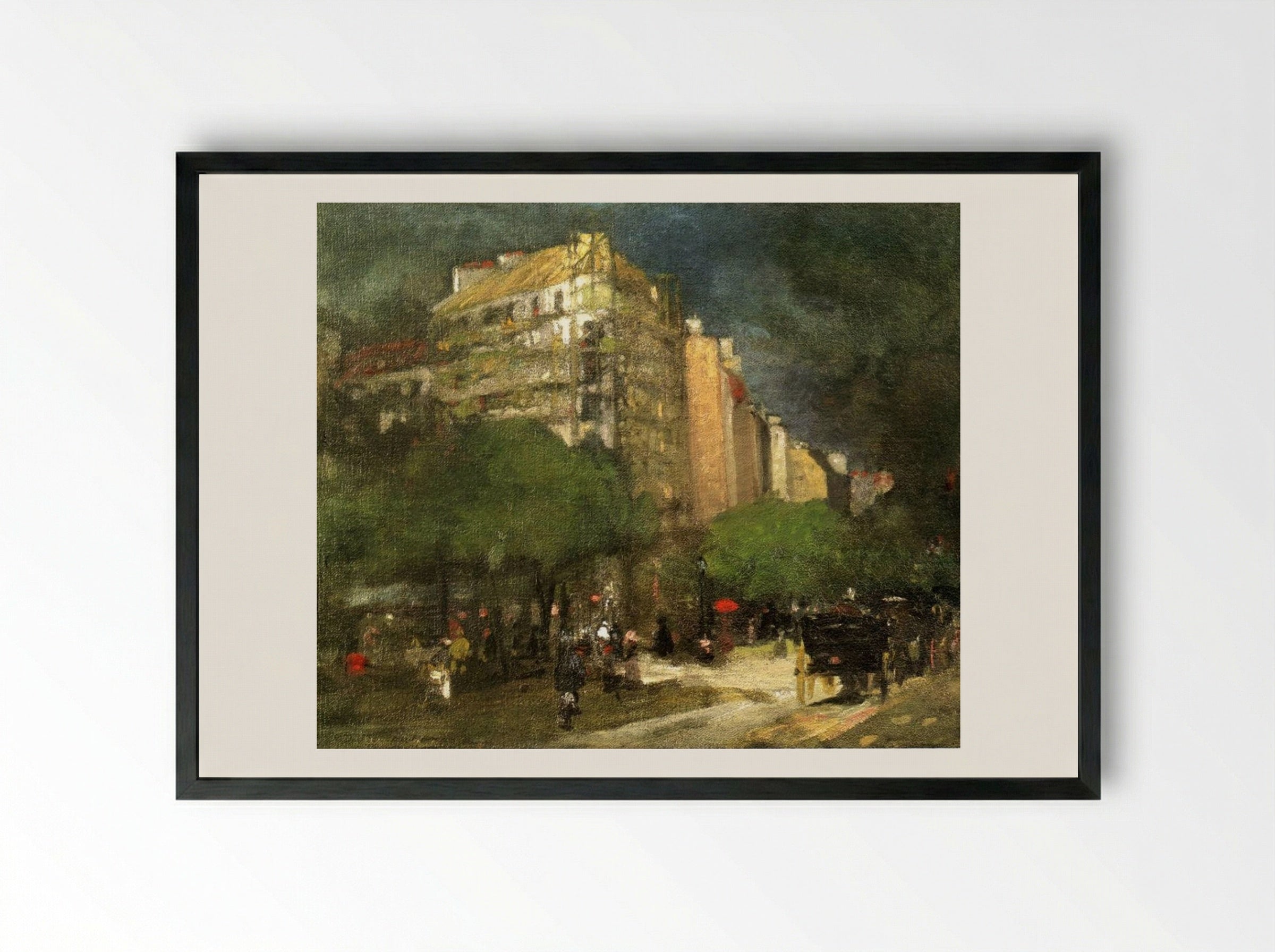 Montparnasse - Robert Henri - Framed Print Black