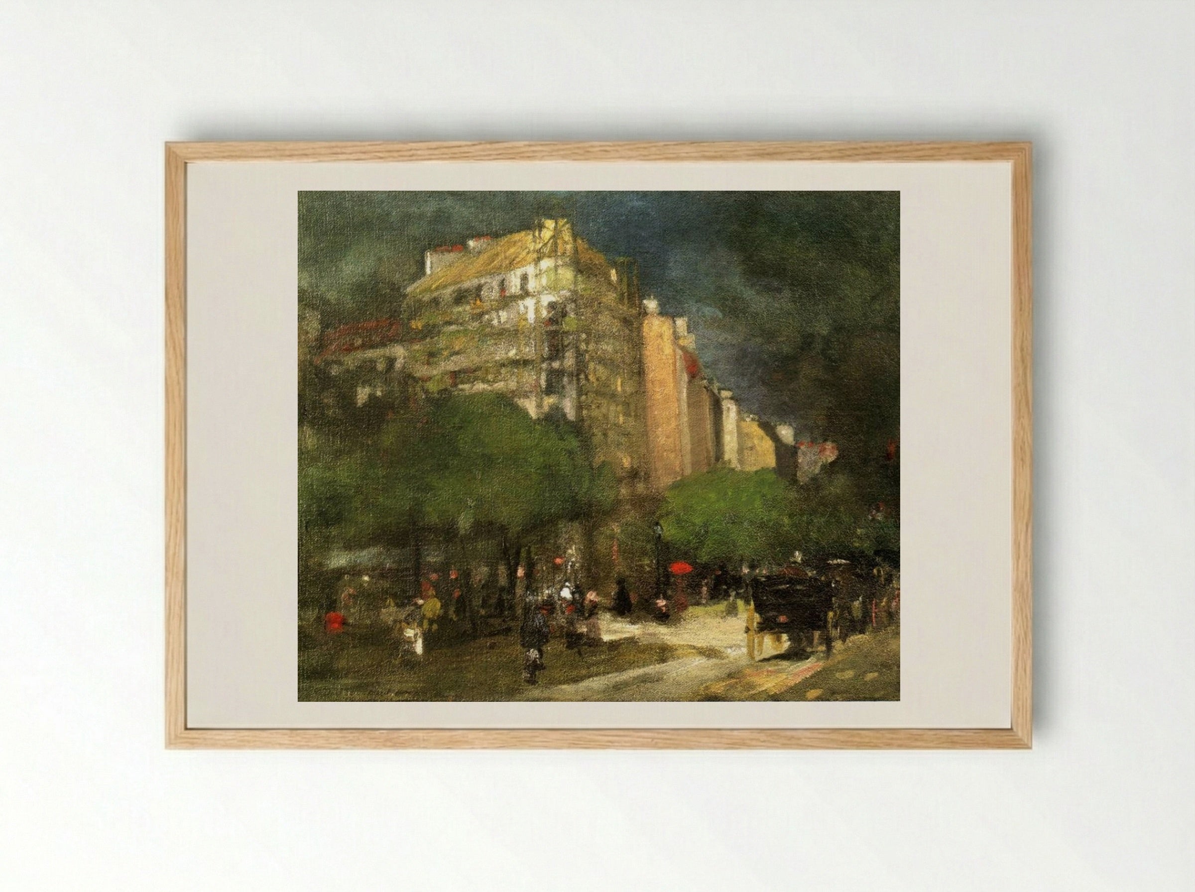 Montparnasse - Robert Henri - Framed Print Wood