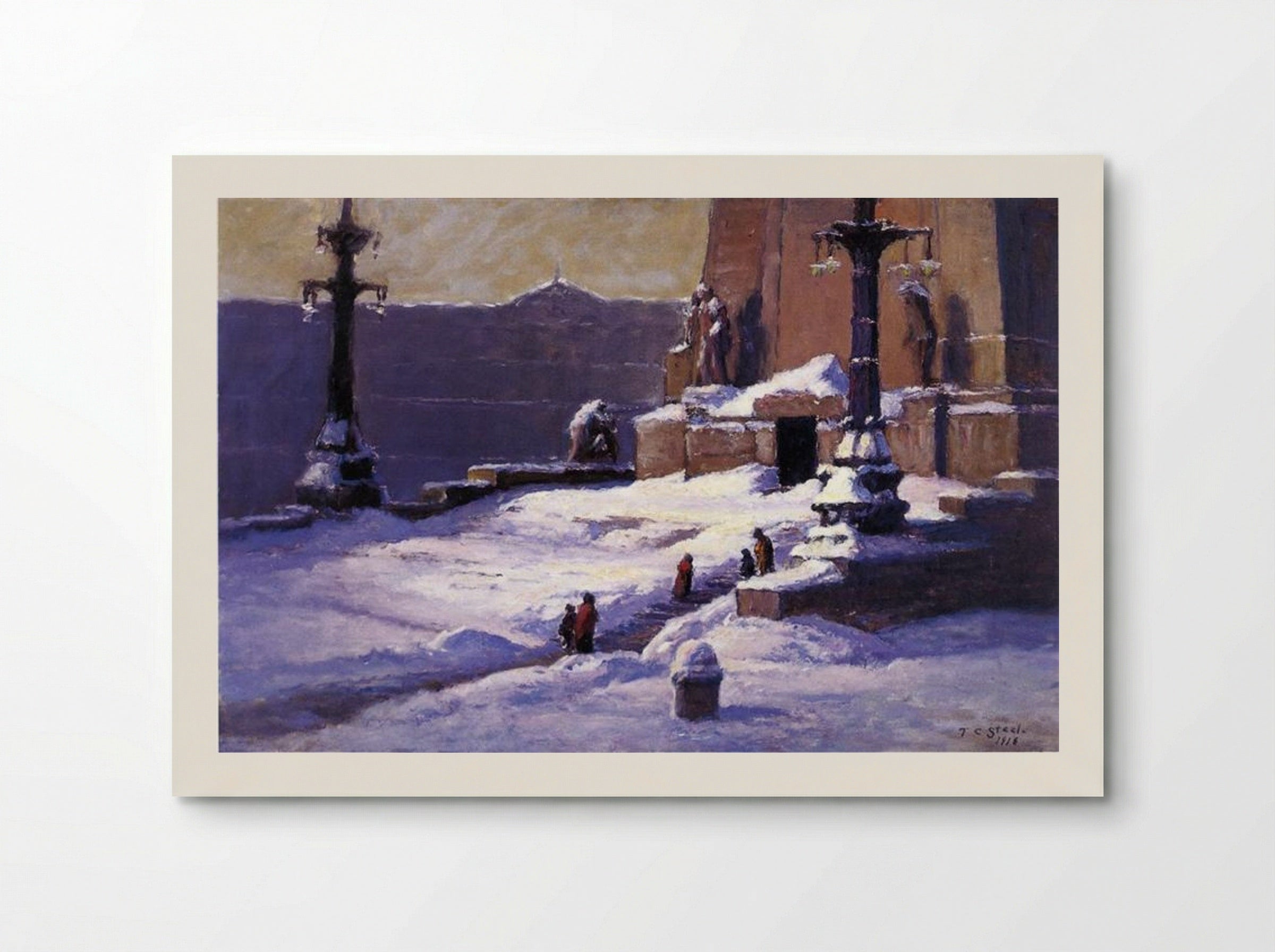 Monument in the Snow - T. C. Steele - Poster