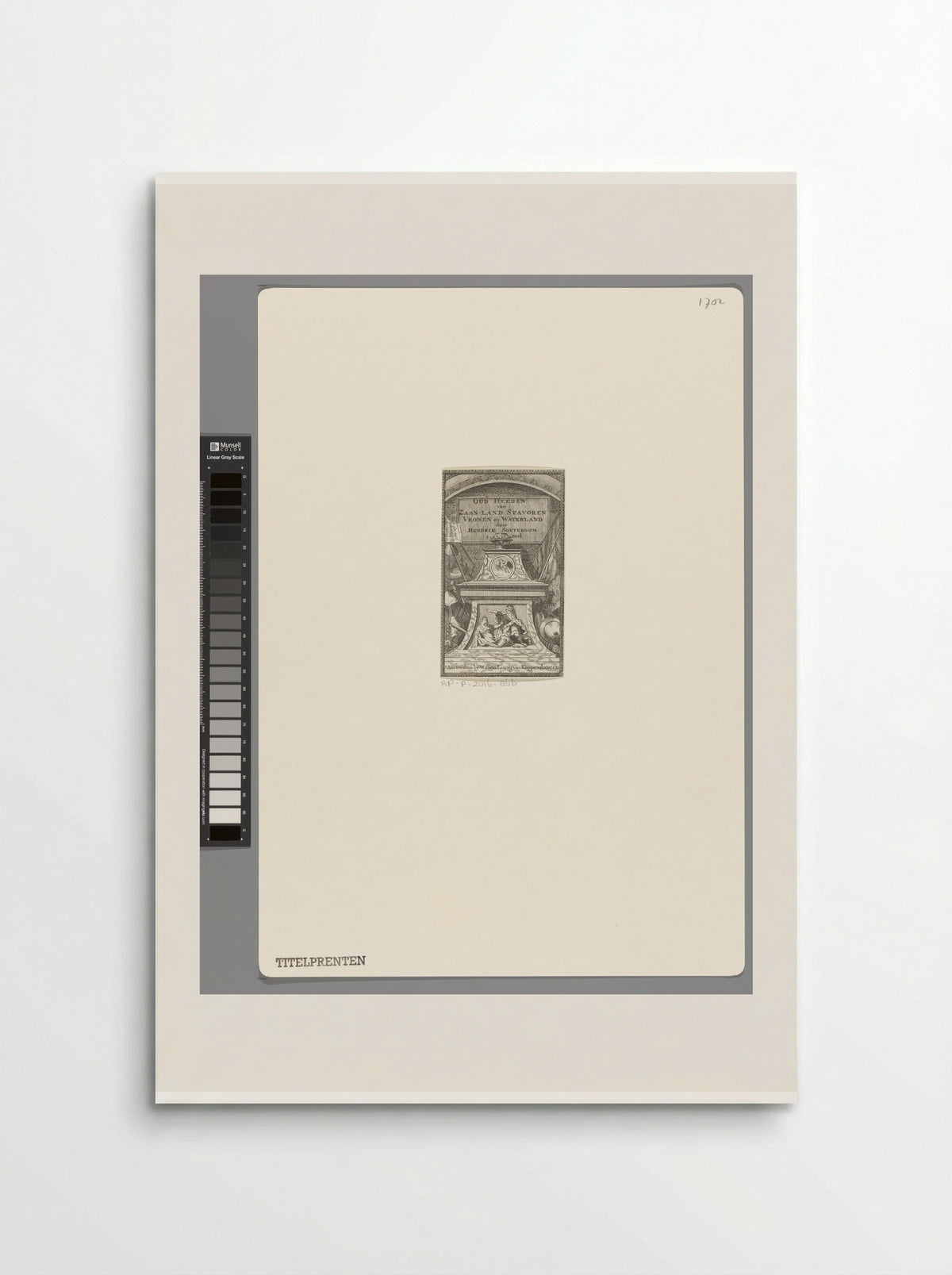 Monument met vaas en wapens - Pieter van den Berge - Poster