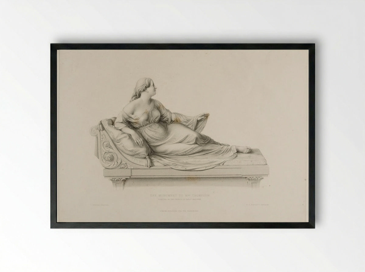 Monument to Mrs. Thompson - Richard Austin Artlett - Framed Print Black
