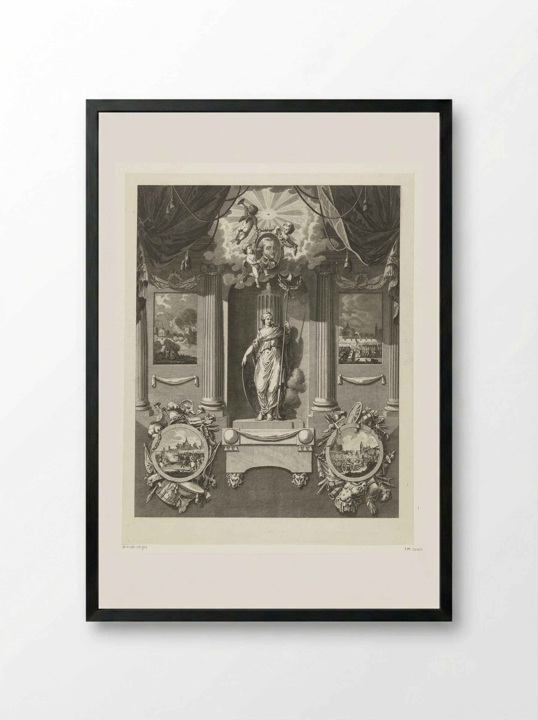 Monument voor Carel van Boetzelaer - Cornelis Brouwer - Framed Print Black