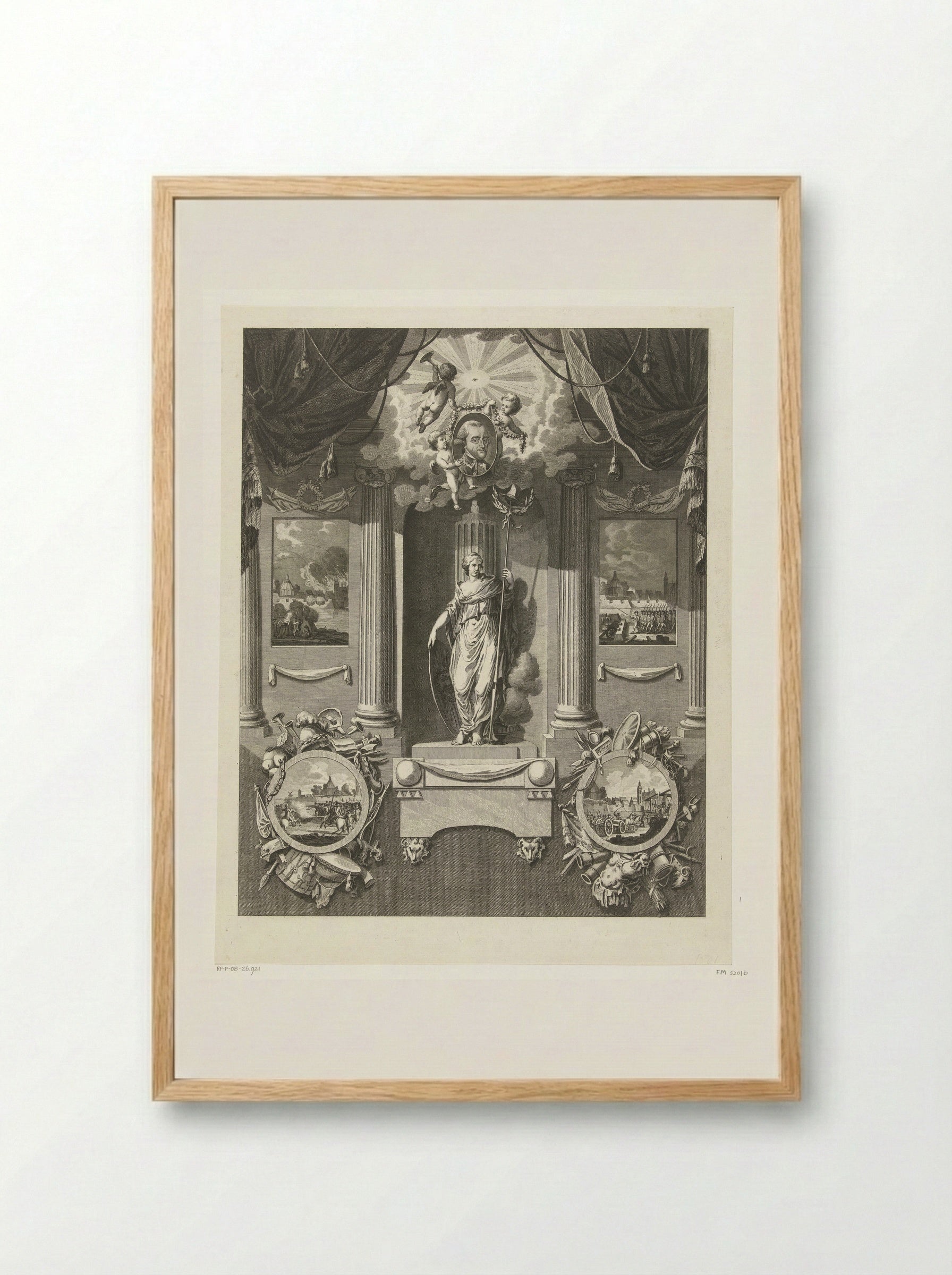 Monument voor Carel van Boetzelaer - Cornelis Brouwer - Framed Print Wood