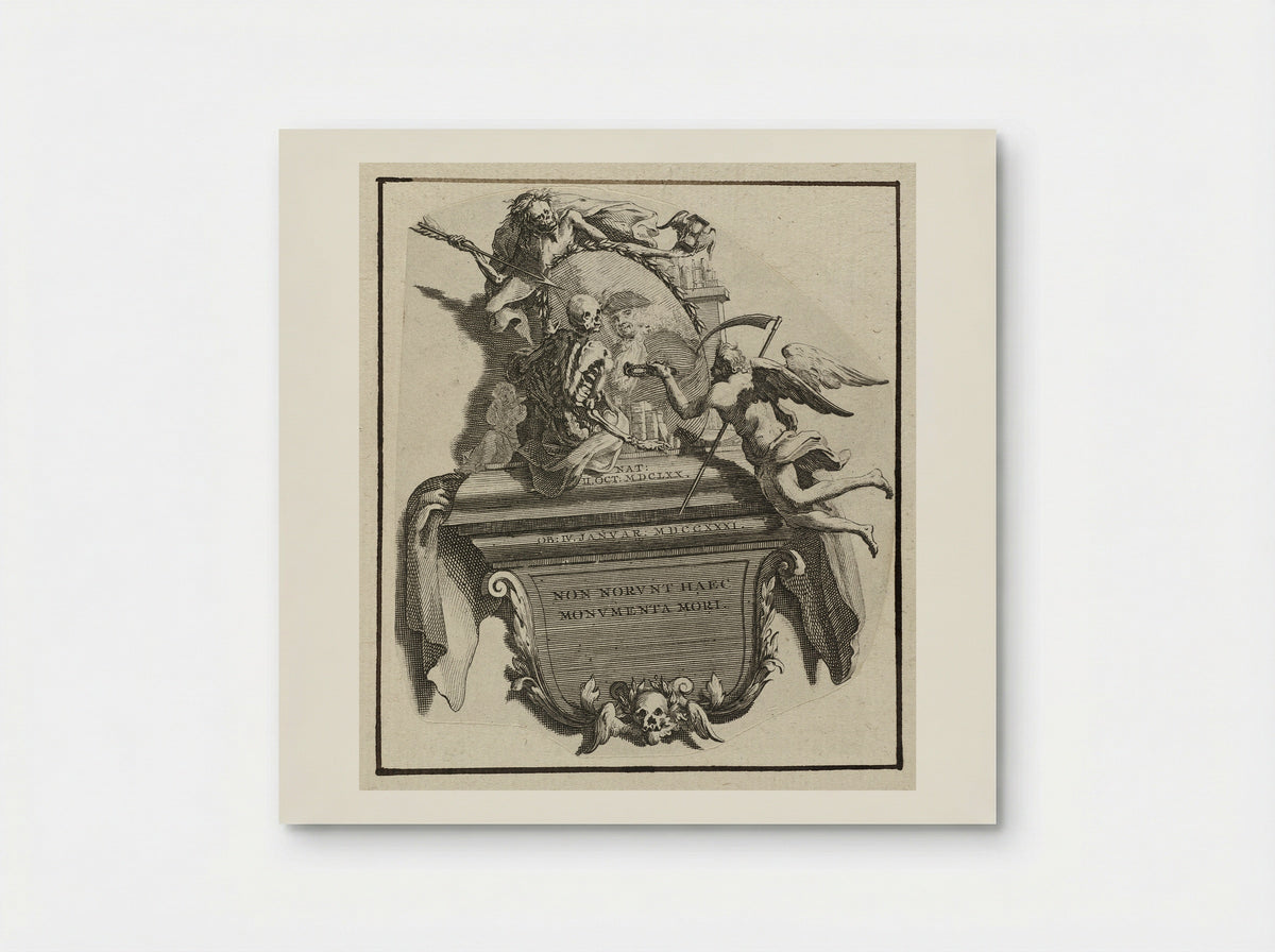 Monument voor het huwelijk van Jonas Witsen met Elisabet Basseliers - Jan Goeree - Poster