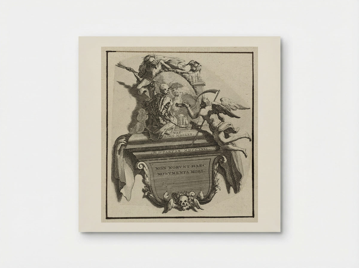 Monument voor het huwelijk van Jonas Witsen met Elisabet Basseliers - Jan Goeree - Poster