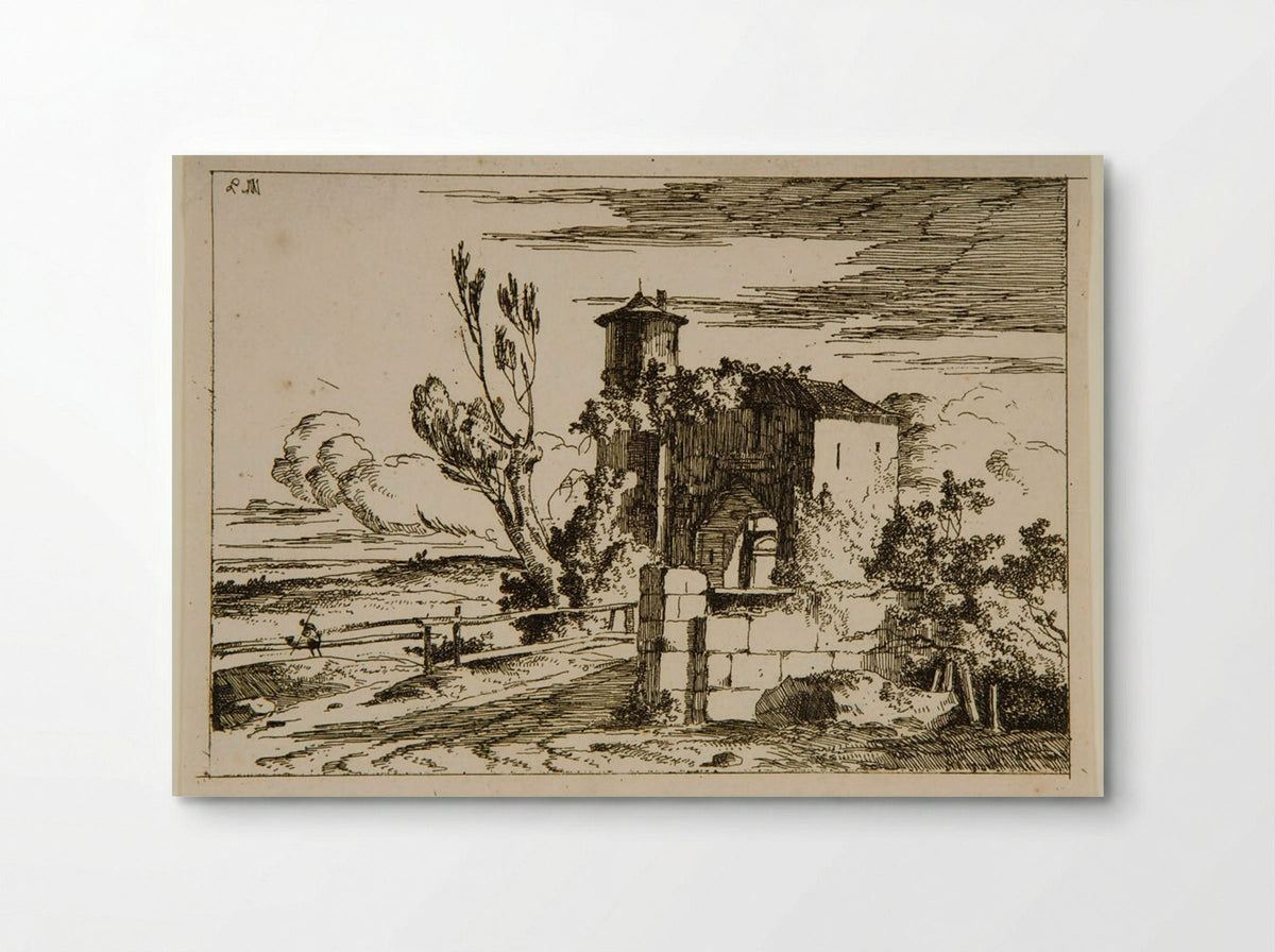 Monumental Gate - Louis-Gabriel Moreau - Poster
