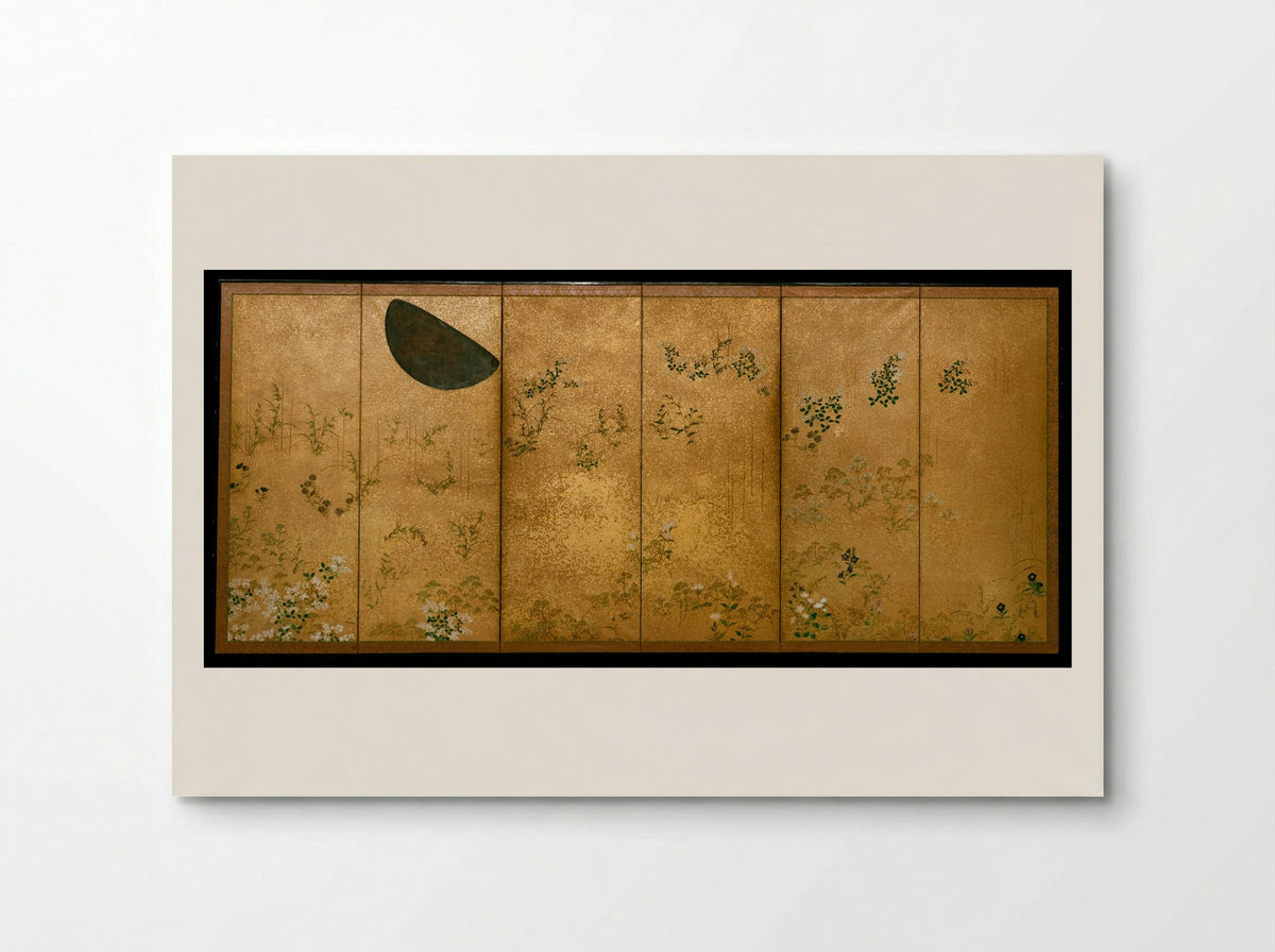 Moon and Autumn Grasses - Tawaraya Sōtatsu - Poster