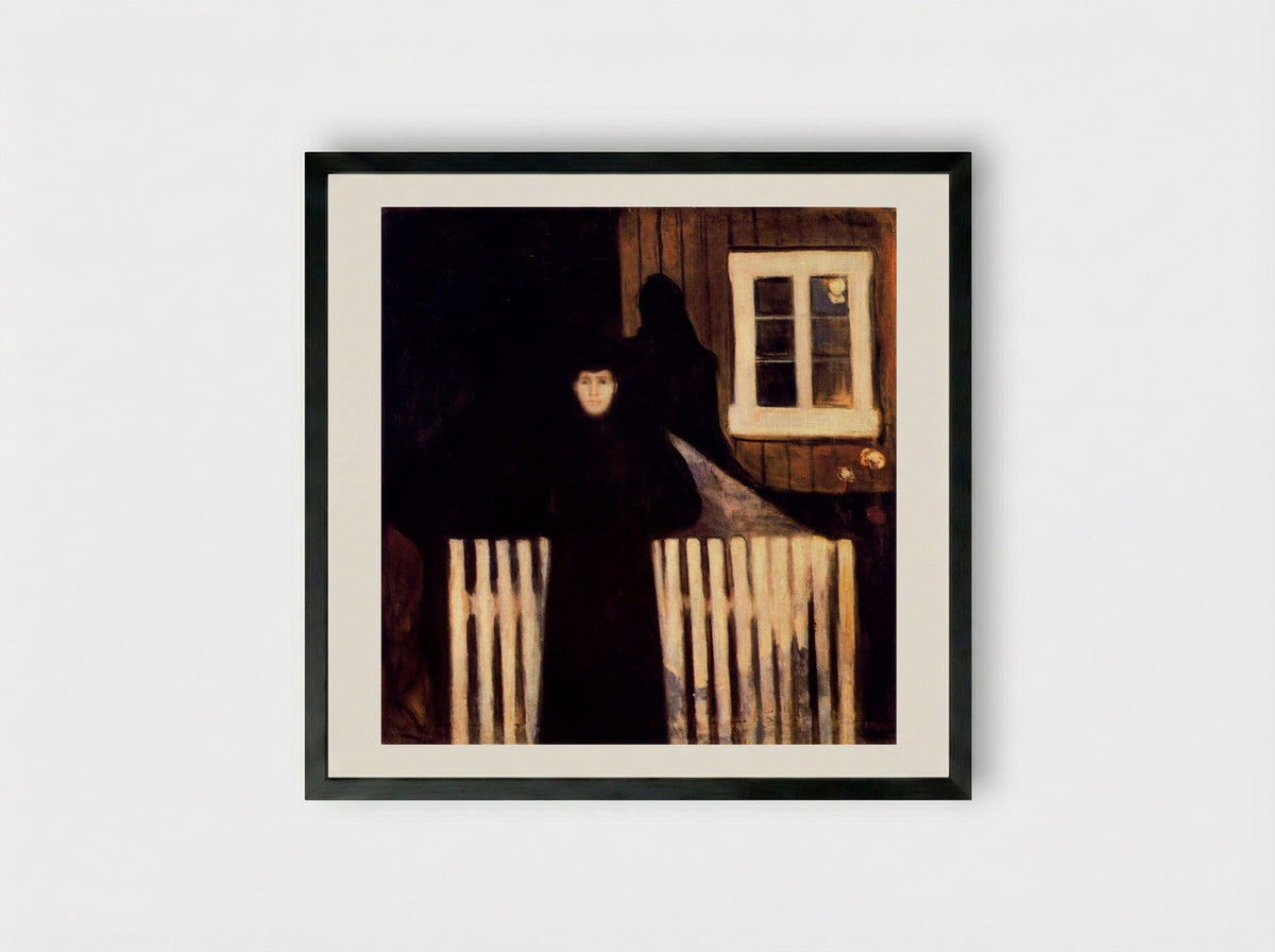 Moonlight - Edvard Munch - Framed Print Black