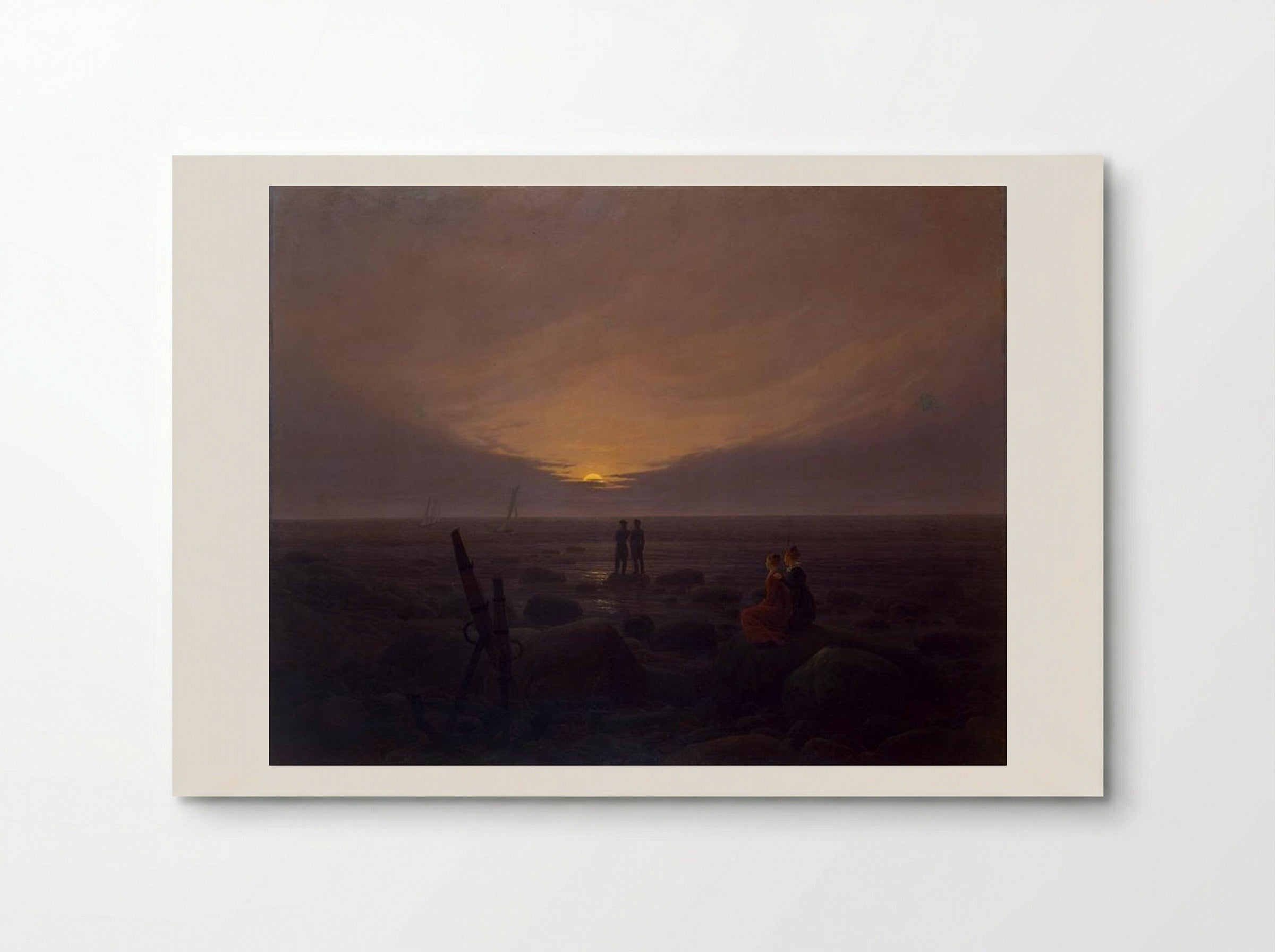 Moonrise by the Sea - Caspar David Friedrich - Poster