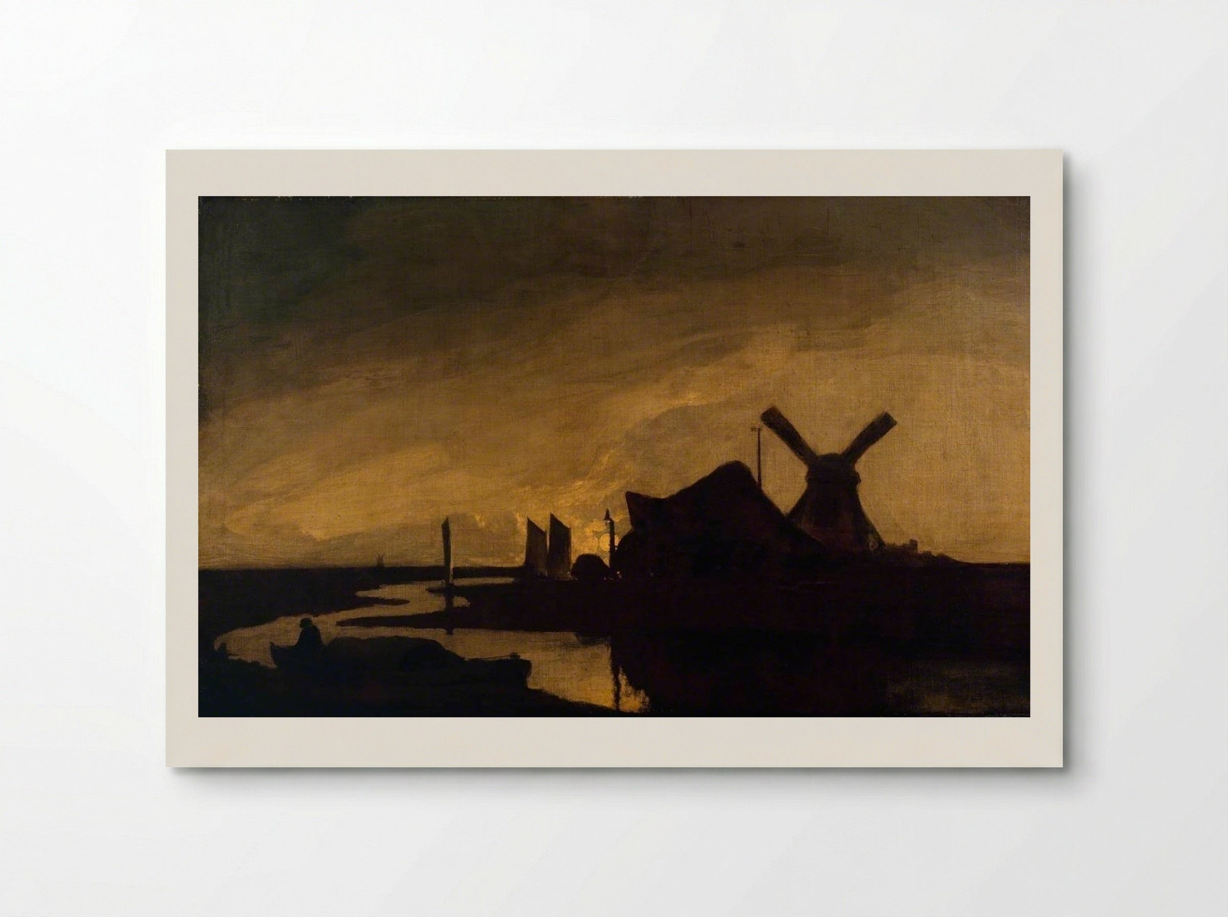 Moonrise on the Yare - John Crome - Poster