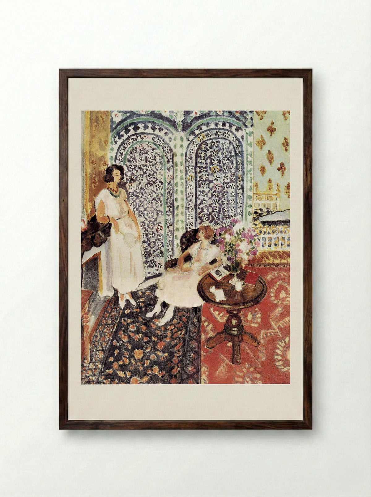 Moorish Screen - Henri Matisse - Framed Print Dark Wood