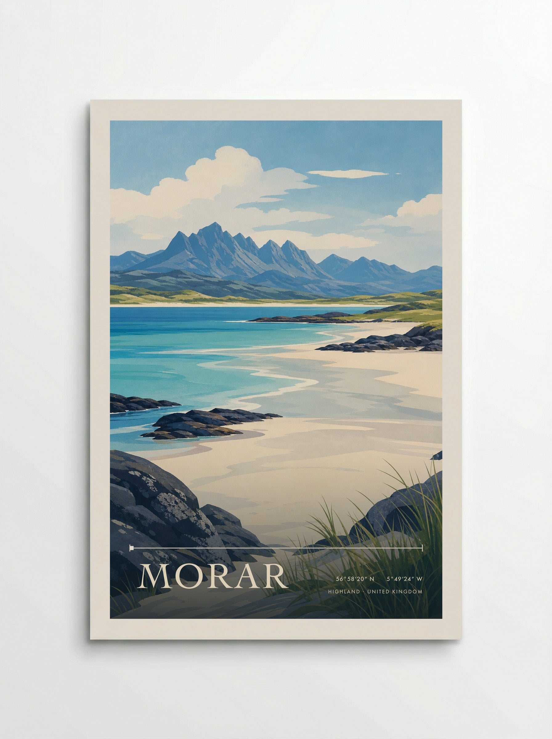 Morar Highland United Kingdom Travel Poster - Poster