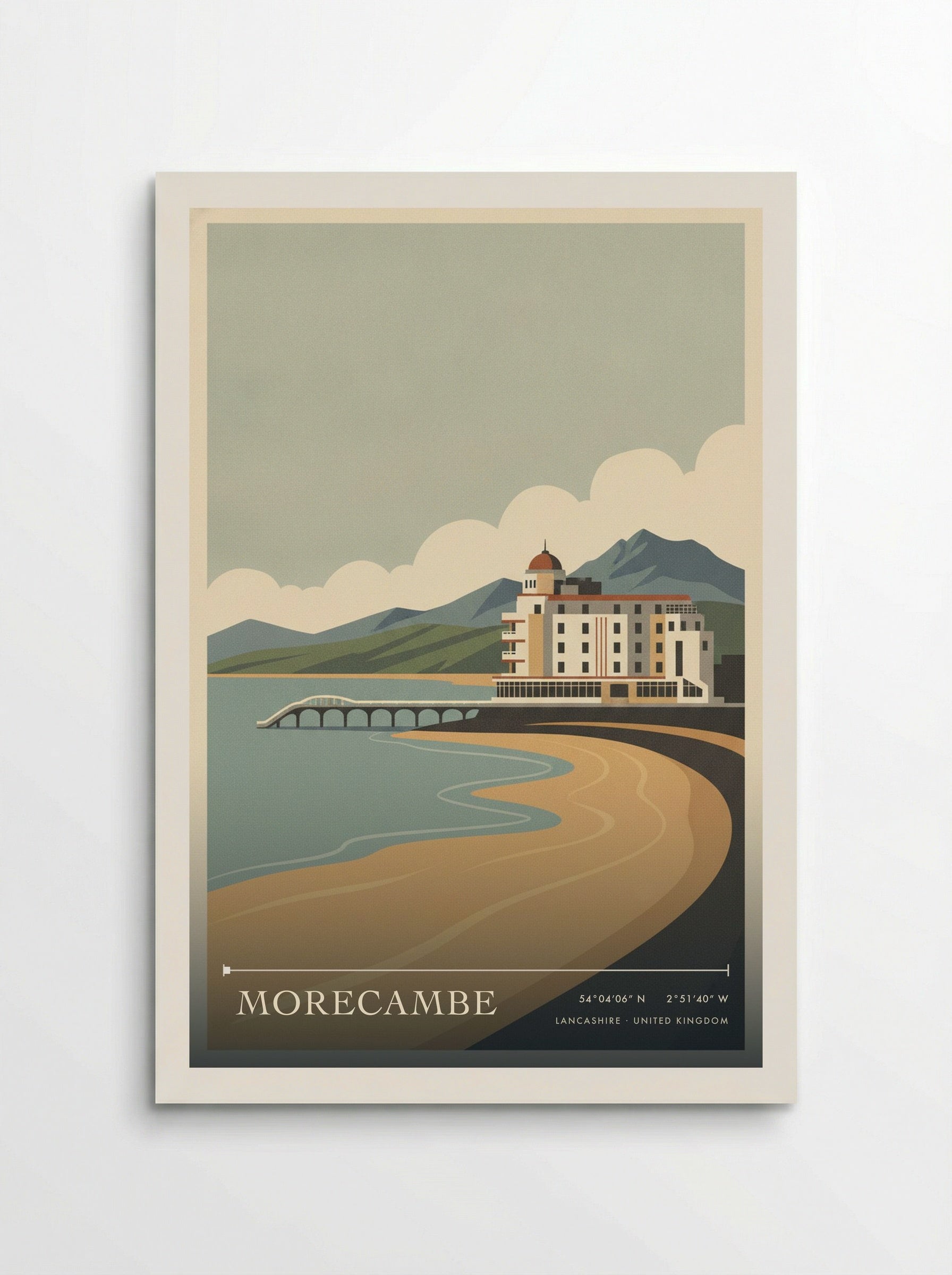 Morecambe Lancashire United Kingdom Travel Poster - Poster
