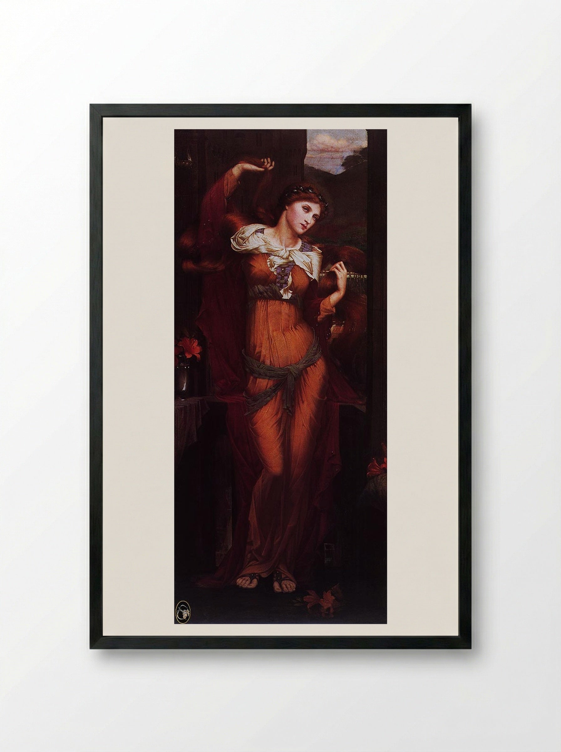 Morgan Le Fay - John Roddam Spencer Stanhope - Framed Print Black