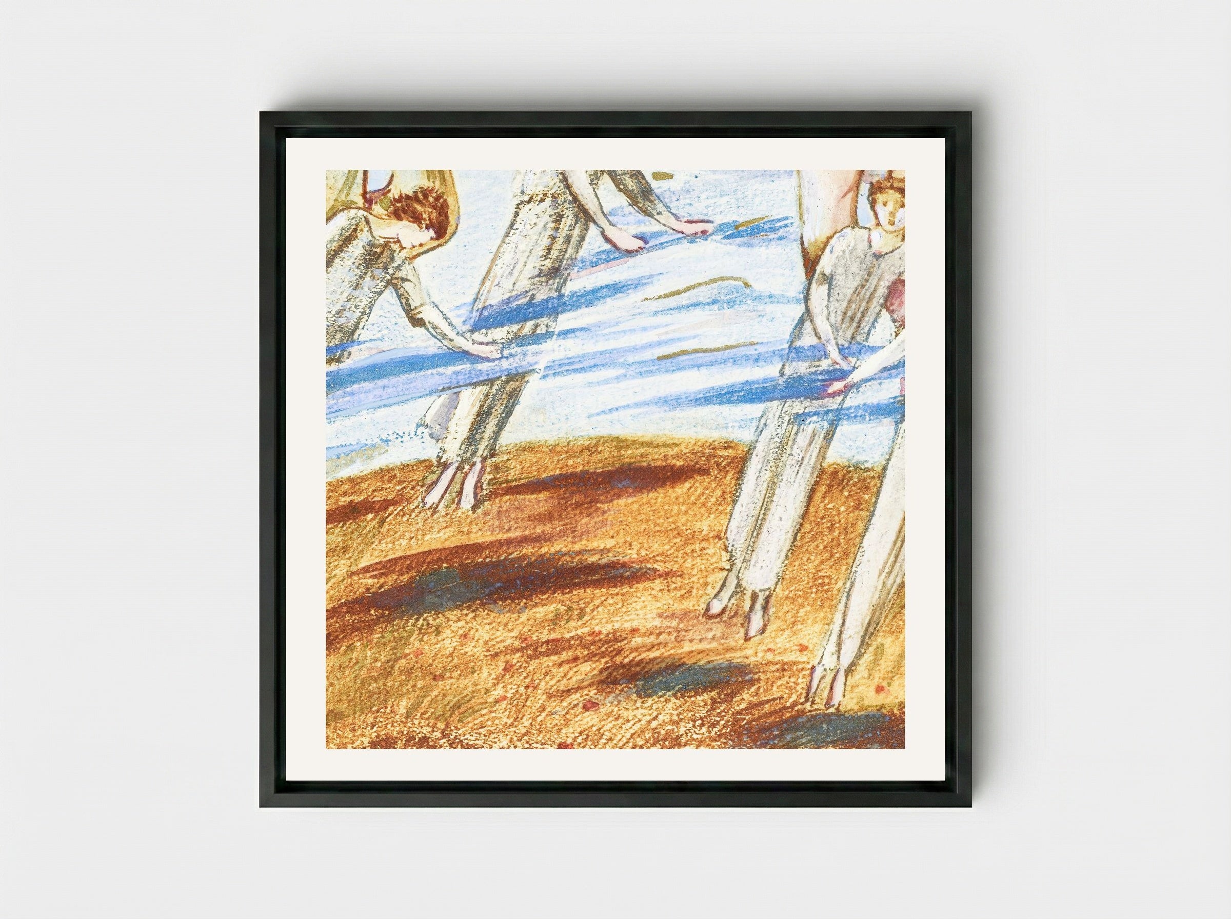 Morning Glories, from The Flower Book - Edward Burne-Jones - Framed Canvas Black