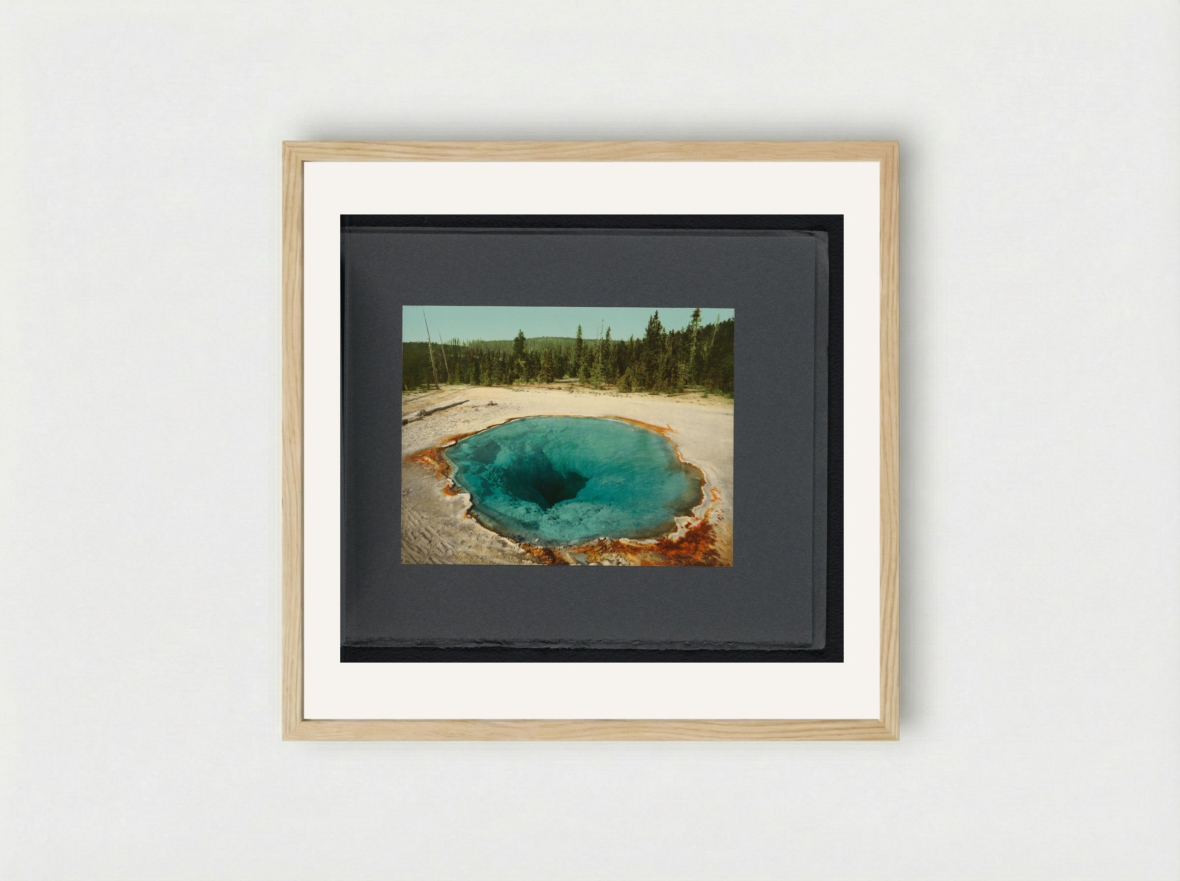 Morning Glory Pool, Yellowstone National Park - William Henry Jackson - Framed Print Wood