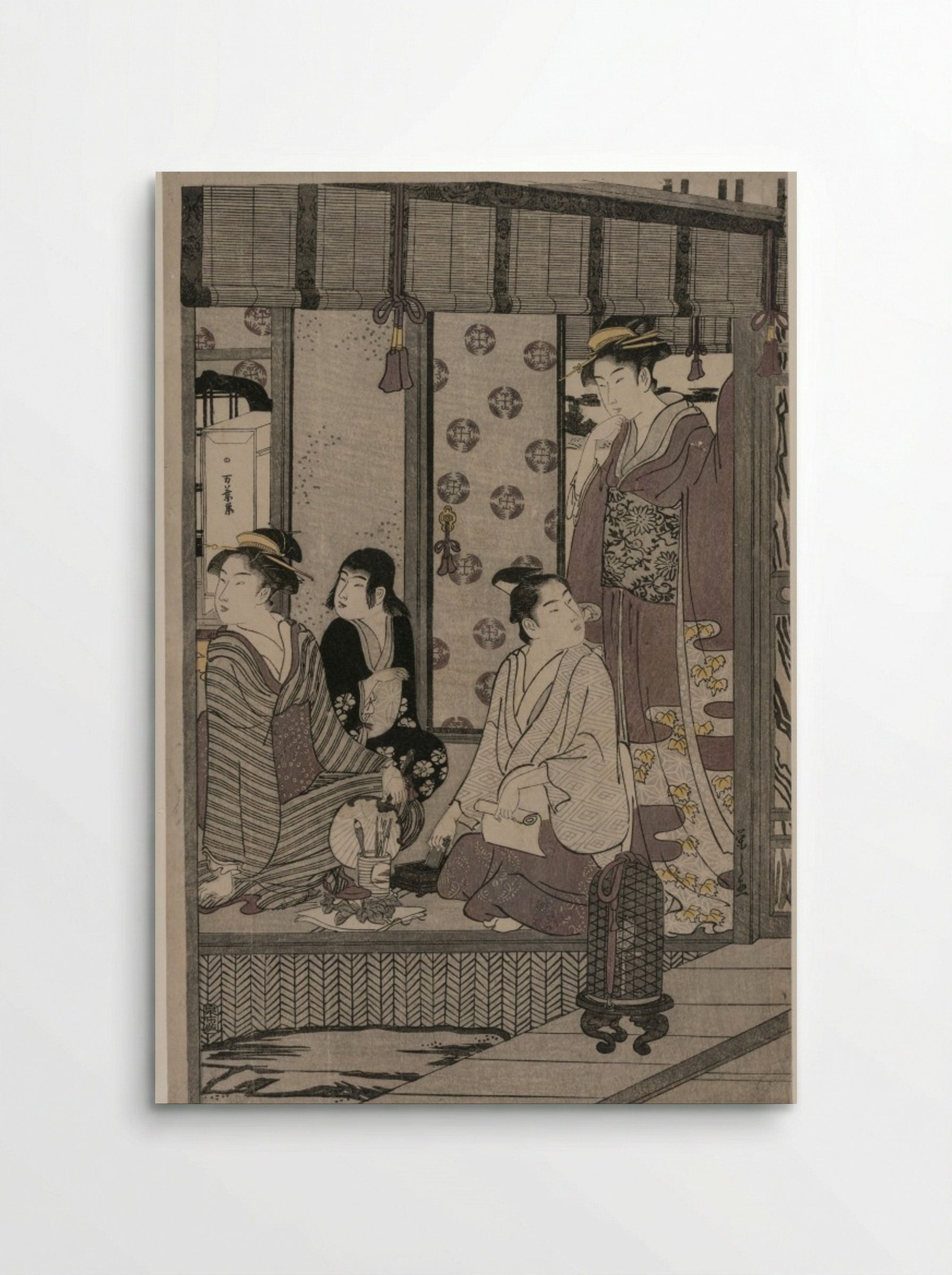 Morning Glory (from the series The Tale of Genji in Elegant Modern Dress) - Chōbunsai Eishi - Poster