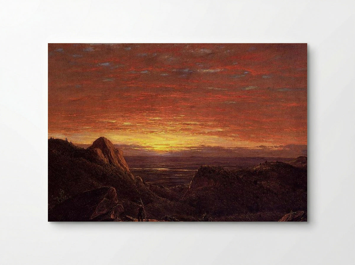 Morning, Looking East over the Hudson Valley from Catskill Mountains - Frederic Edwin Church - Poster