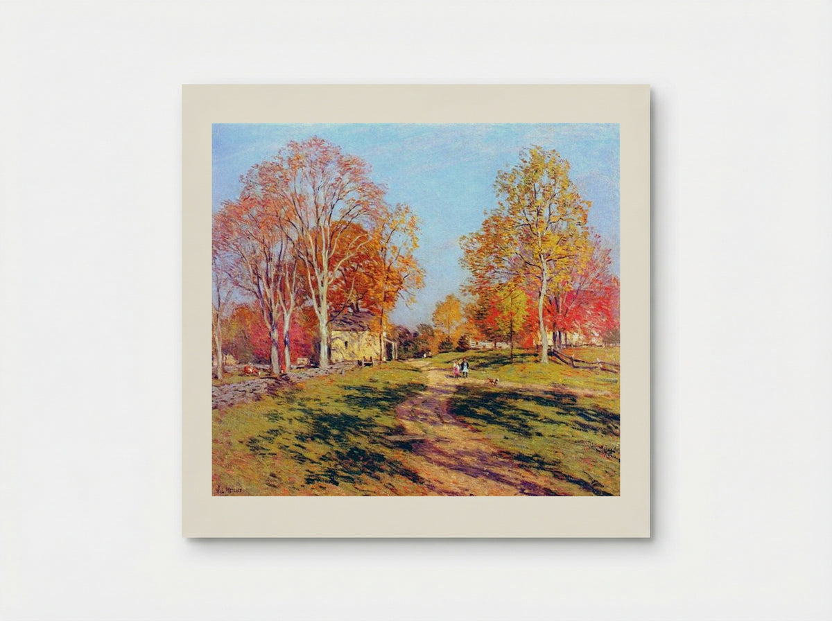 Morning Shadows - Willard Metcalf - Poster